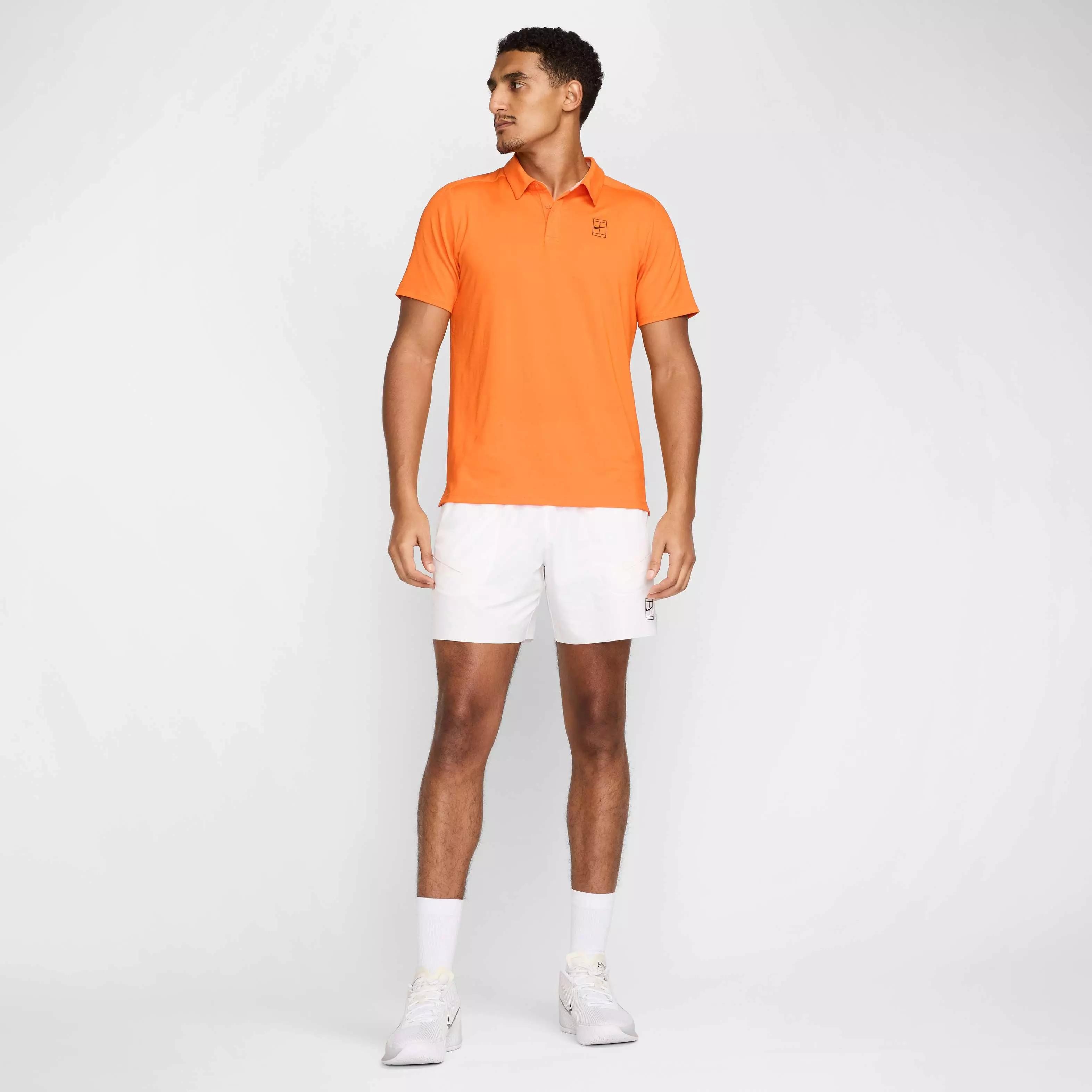 NikeCourt Men's Advantage Dri-FIT Tennis Polo - ORANGE