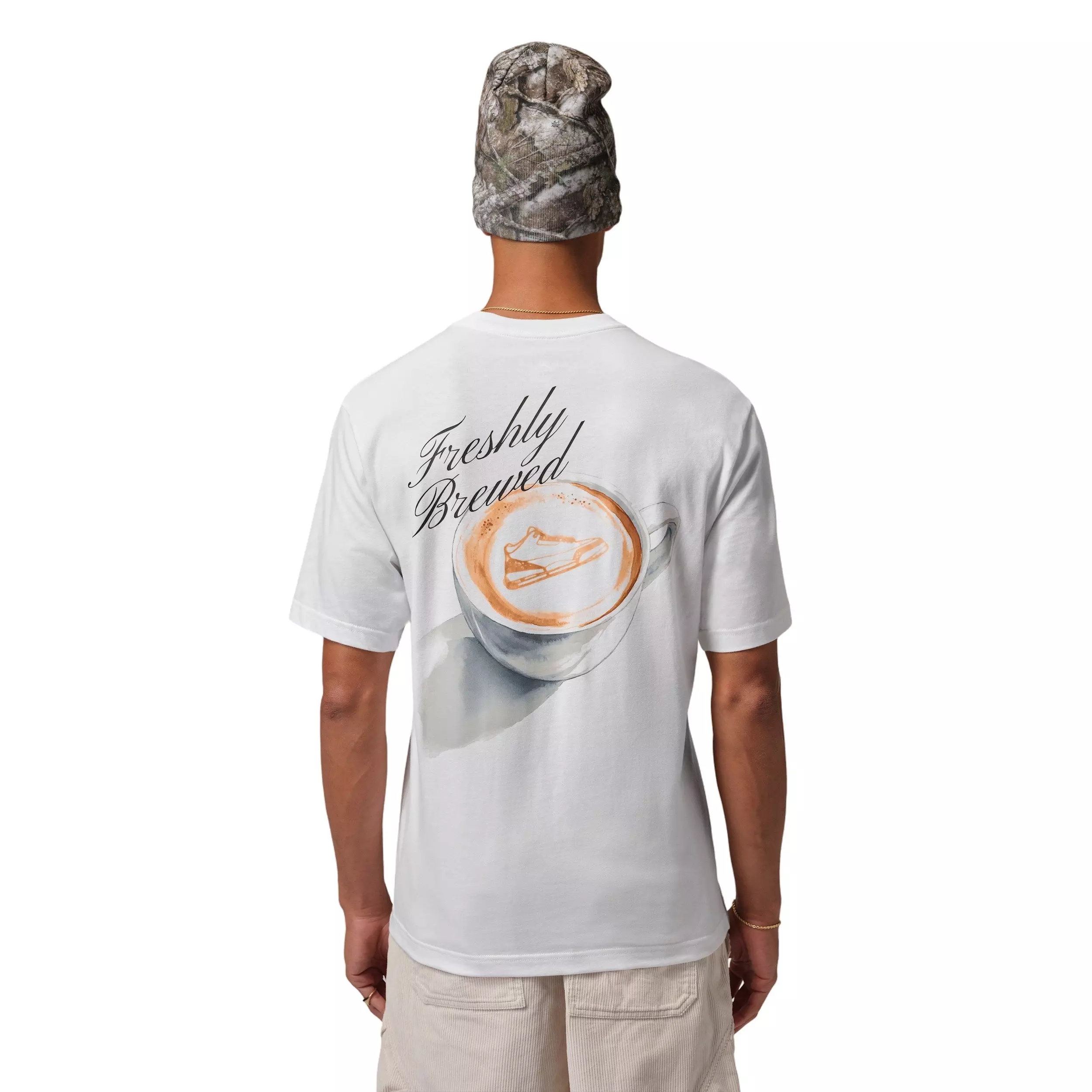 Jordan Men's Sneaker Graphic Short-Sleeve Crew T-Shirt - White - WHITE