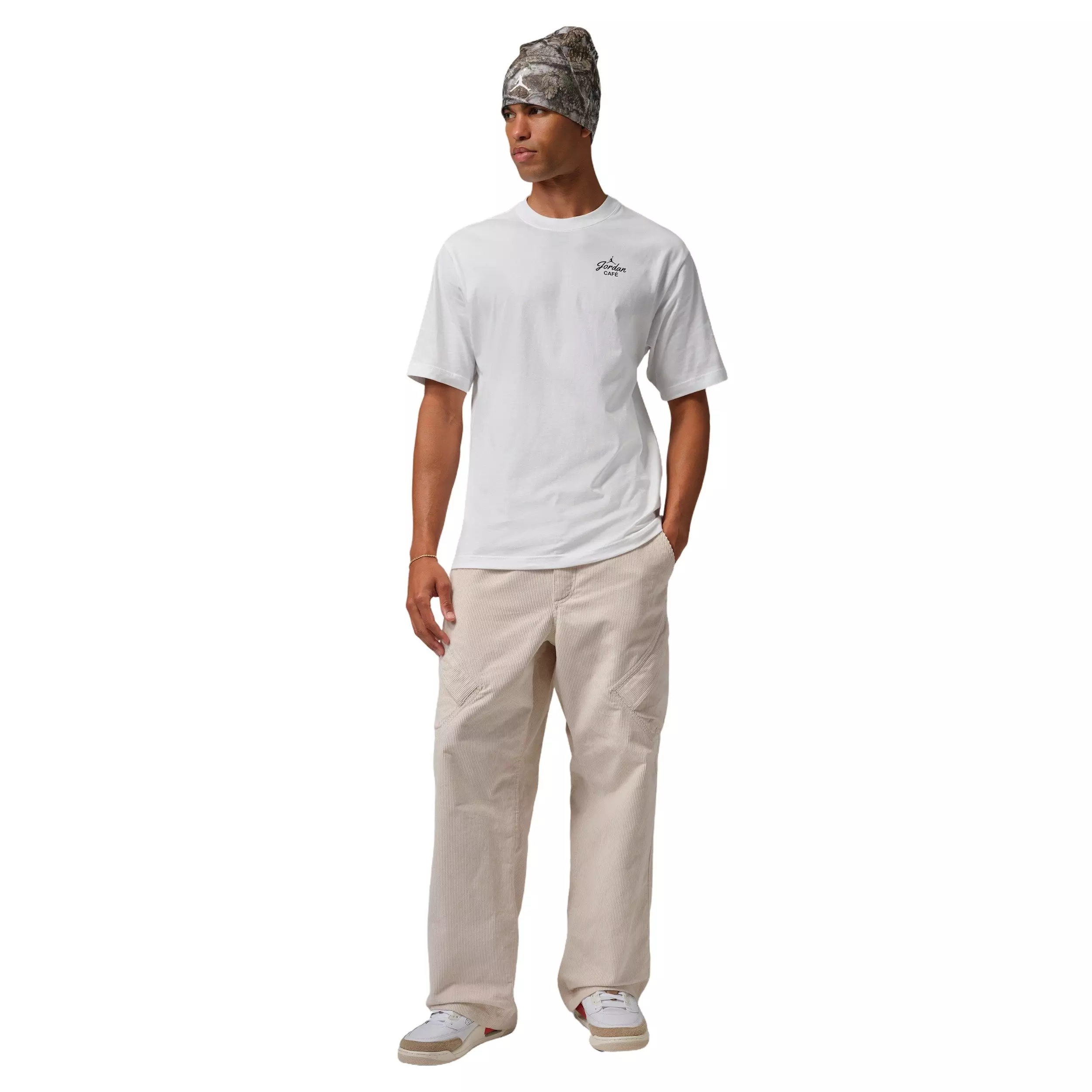 Jordan Men's Sneaker Graphic Short-Sleeve Crew T-Shirt -White - WHITE