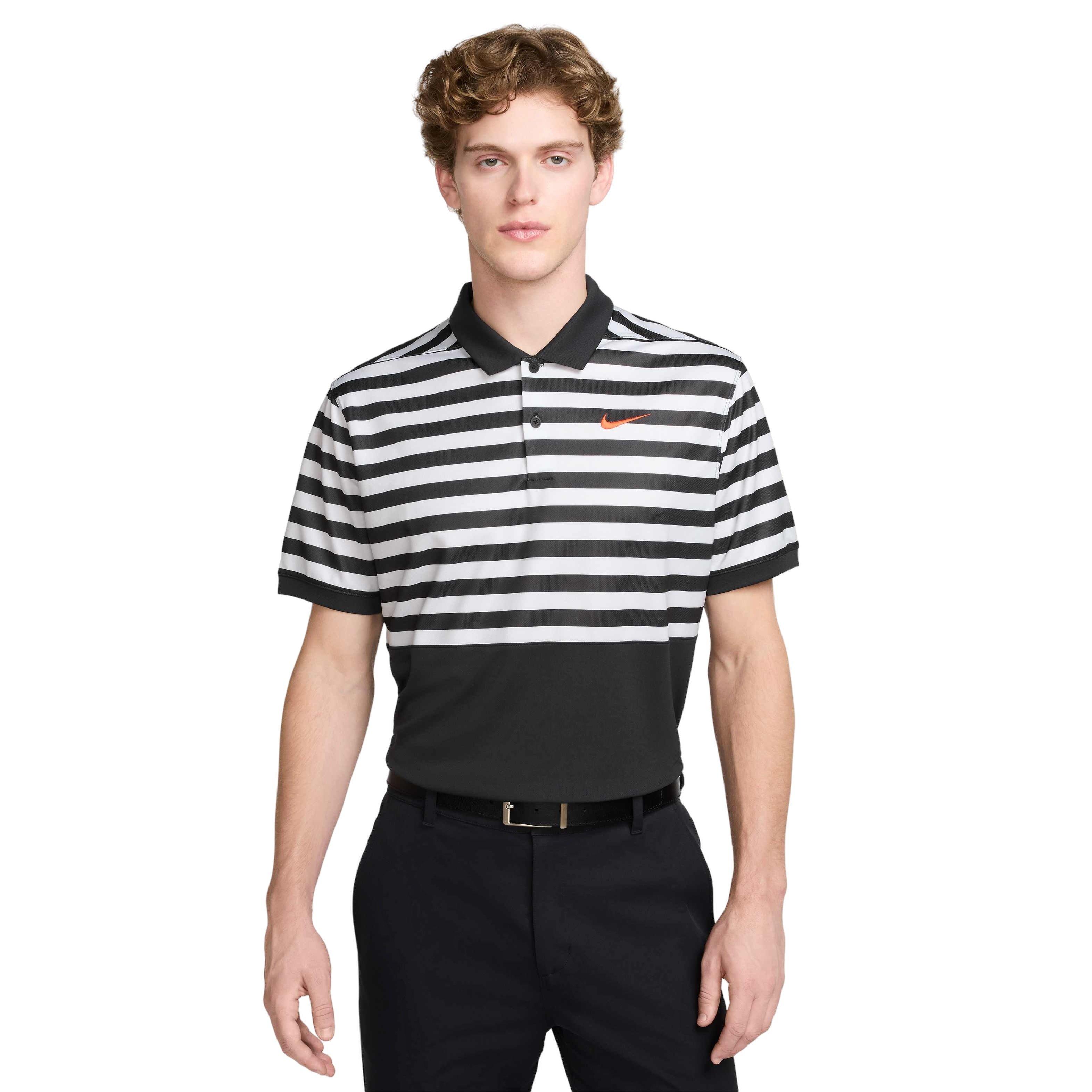 Nike Men's Victory+ Dri-FIT Blocked Golf Polo - BLACK Thumbnail View 1