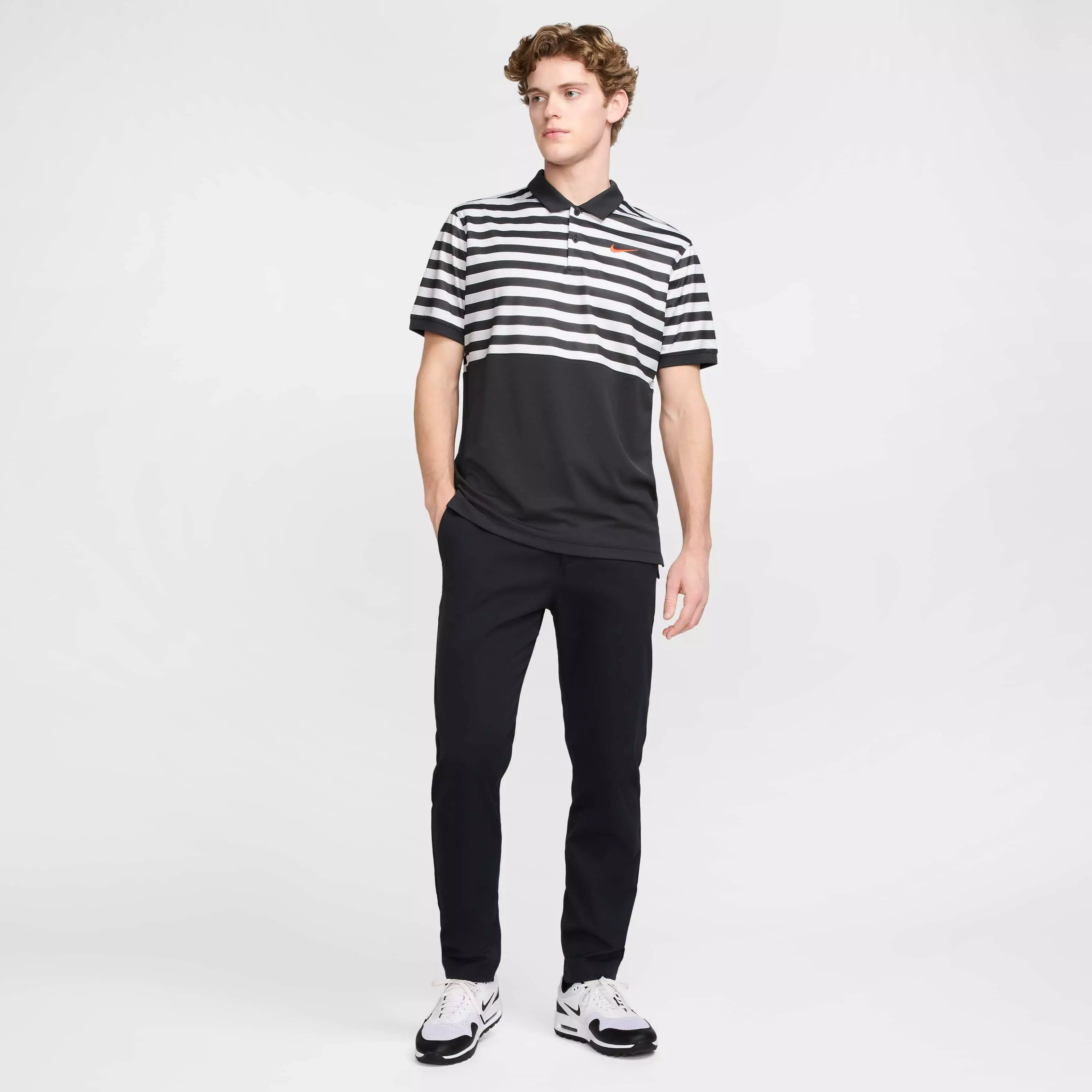 Nike Men's Victory+ Dri-FIT Blocked Golf Polo - BLACK