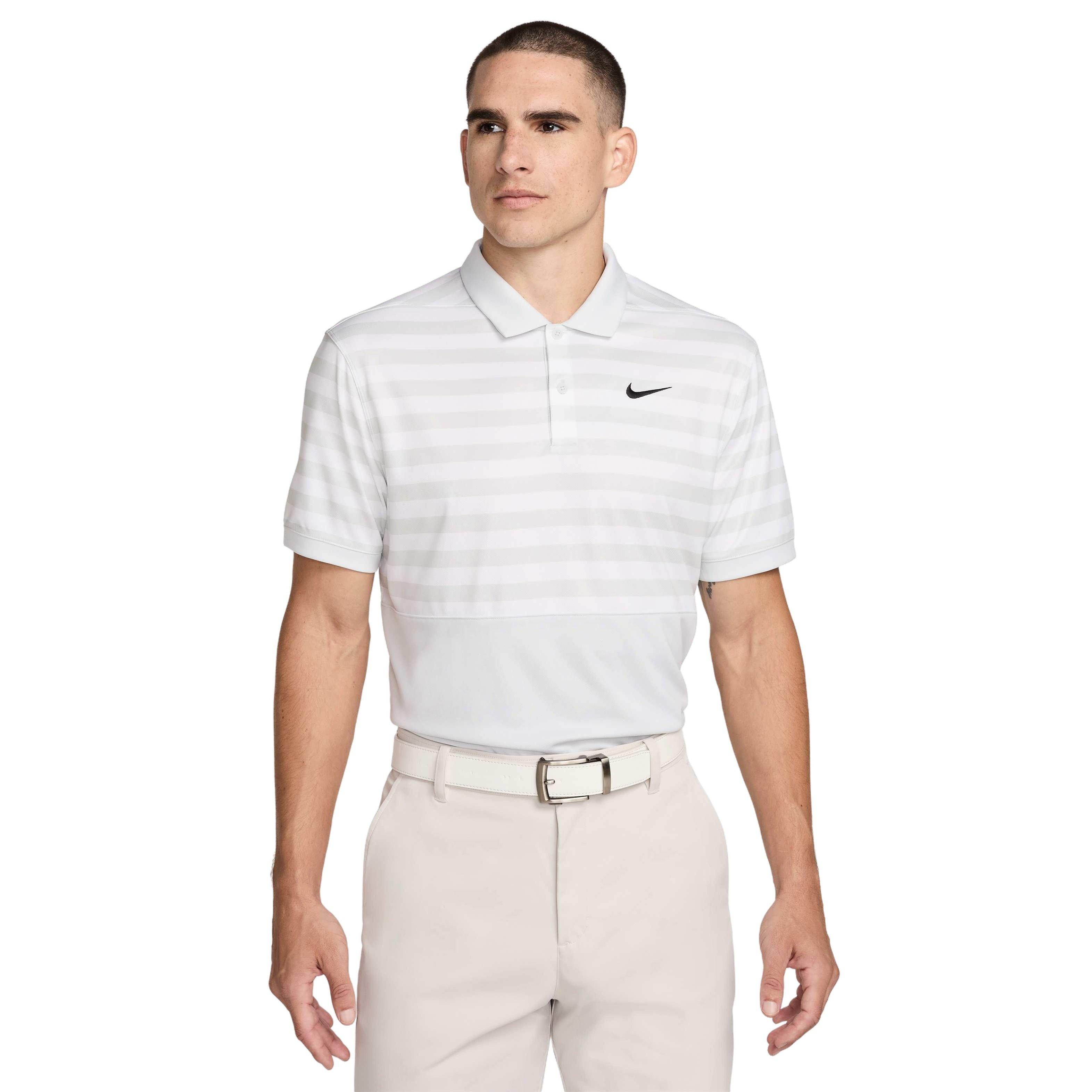 Nike Men's Victory+ Dri-FIT Blocked Golf Polo - GREY Thumbnail View 1