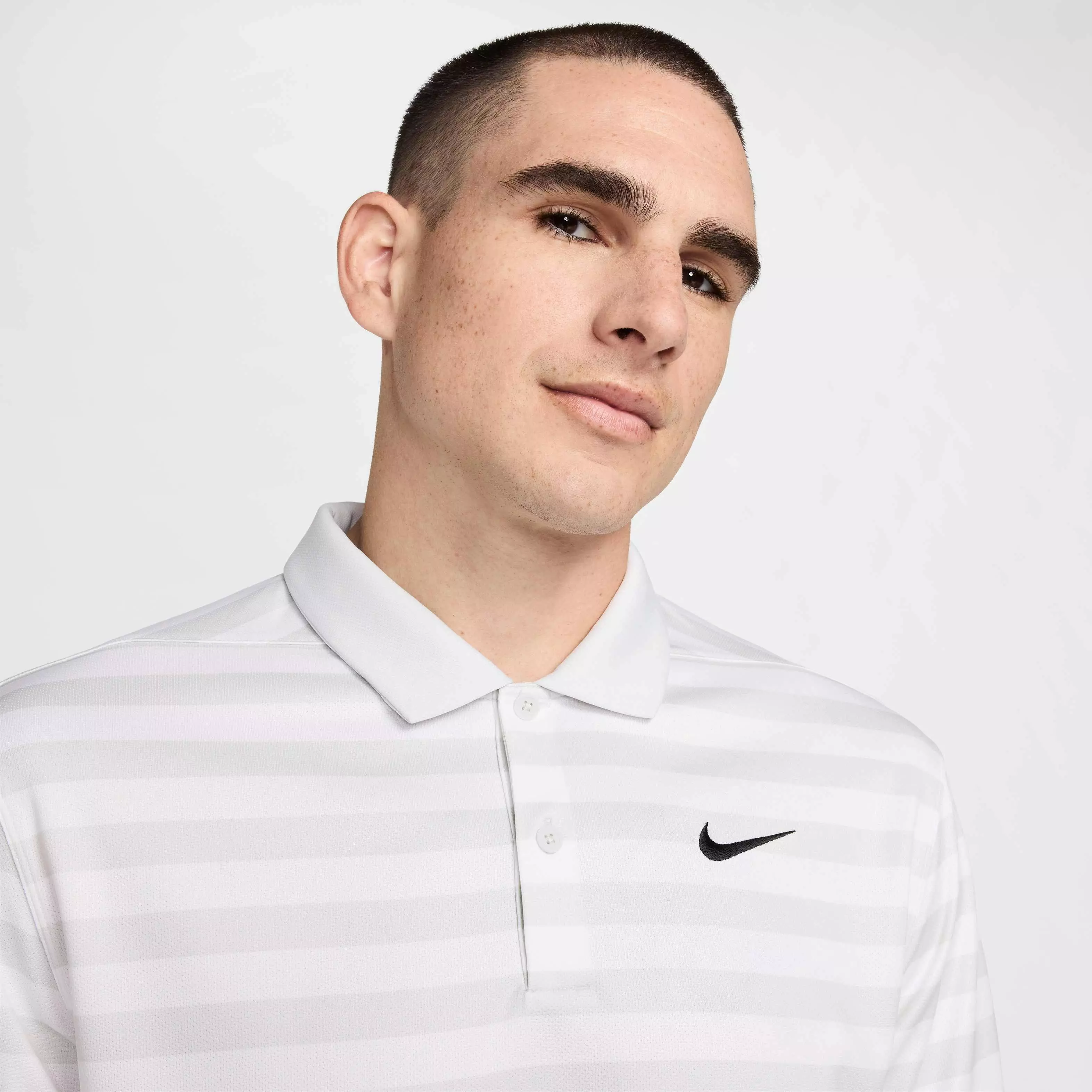 Nike Men's Victory+ Dri-FIT Blocked Golf Polo - GREY