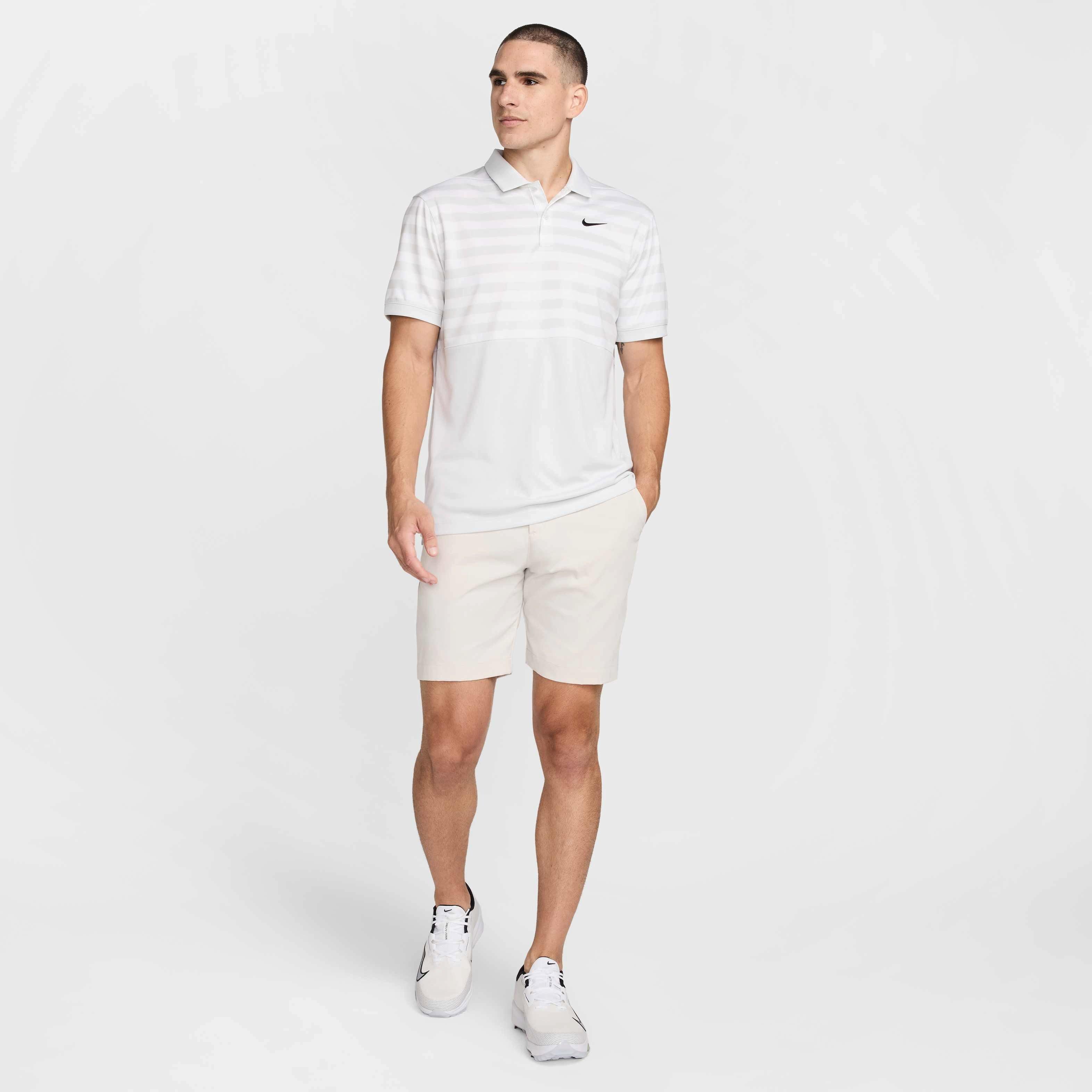 Nike Men's Victory+ Dri-FIT Blocked Golf Polo - GREY Thumbnail View 5