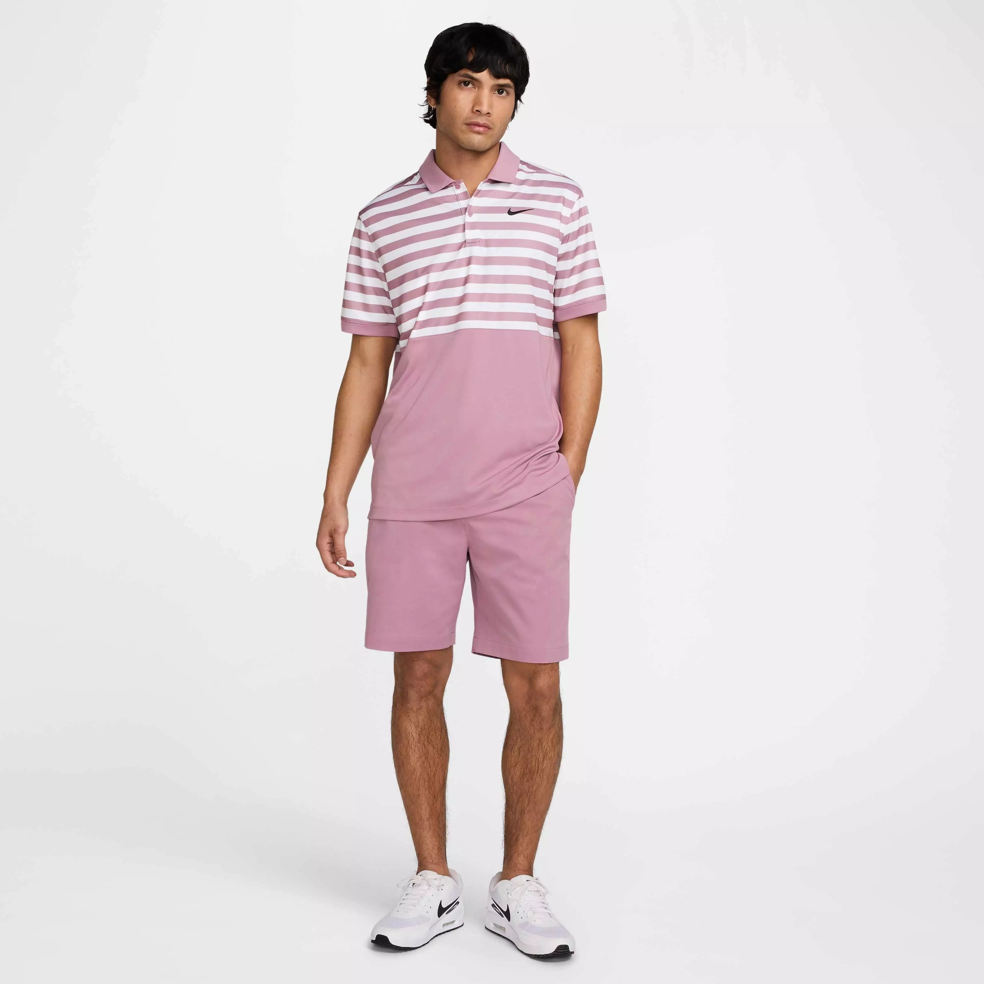 Nike Men's Victory+ Dri-FIT Blocked Golf Polo - PURPLE