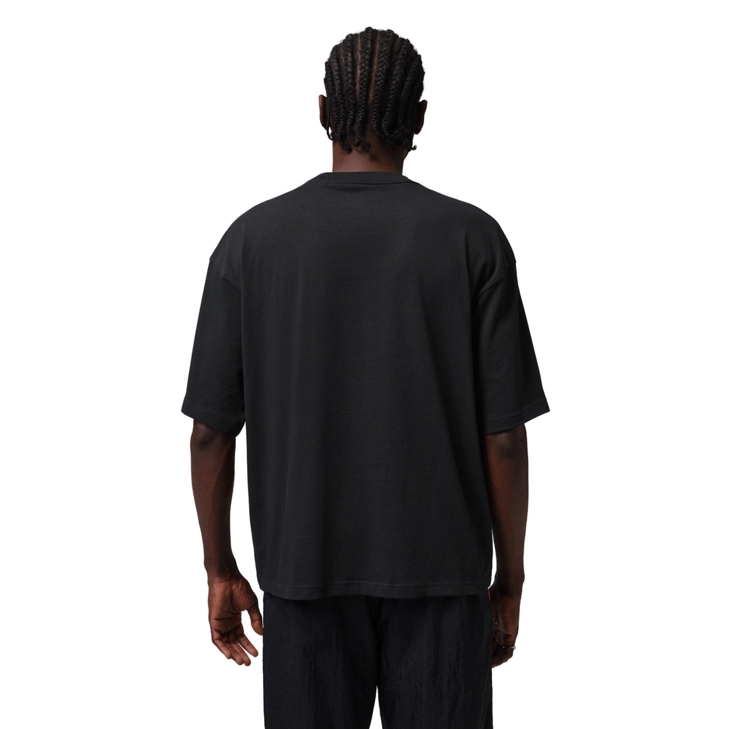 Jordan Men's Flight Graphic Oversized Short-Sleeve Crew T-Shirt - BLACK Thumbnail View 2