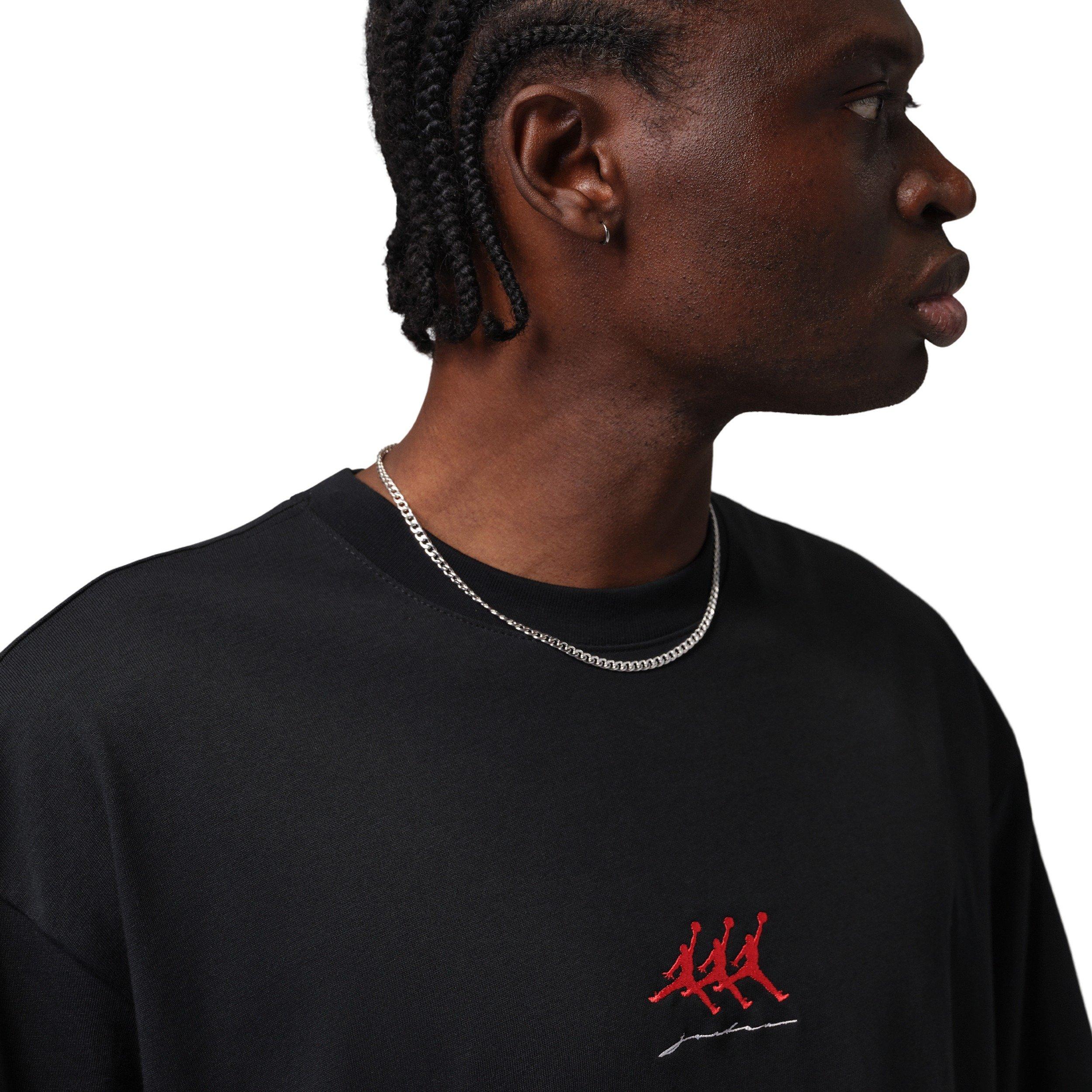 Jordan Men's Flight Graphic Oversized Short-Sleeve Crew T-Shirt - BLACK Thumbnail View 3