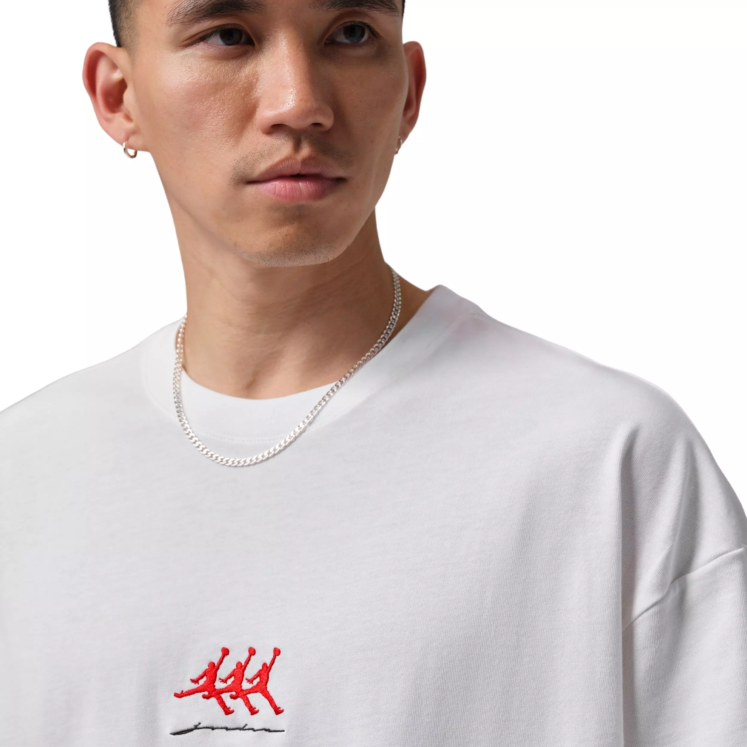 Jordan Men's Flight Graphic Oversized Short-Sleeve Crew T-Shirt - WHITE