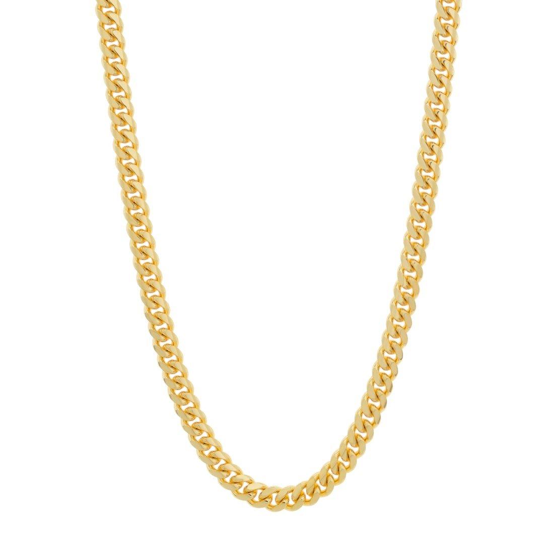 King Ice 8mm Miami Cuban Link Chain - Gold - GOLD
