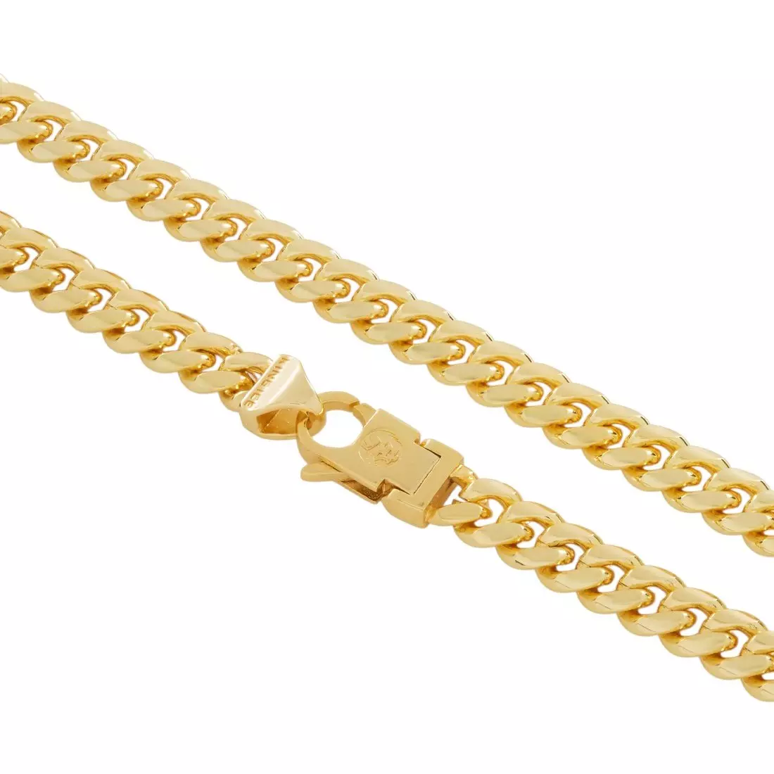 King Ice 8mm Miami Cuban Link Chain - Gold - GOLD