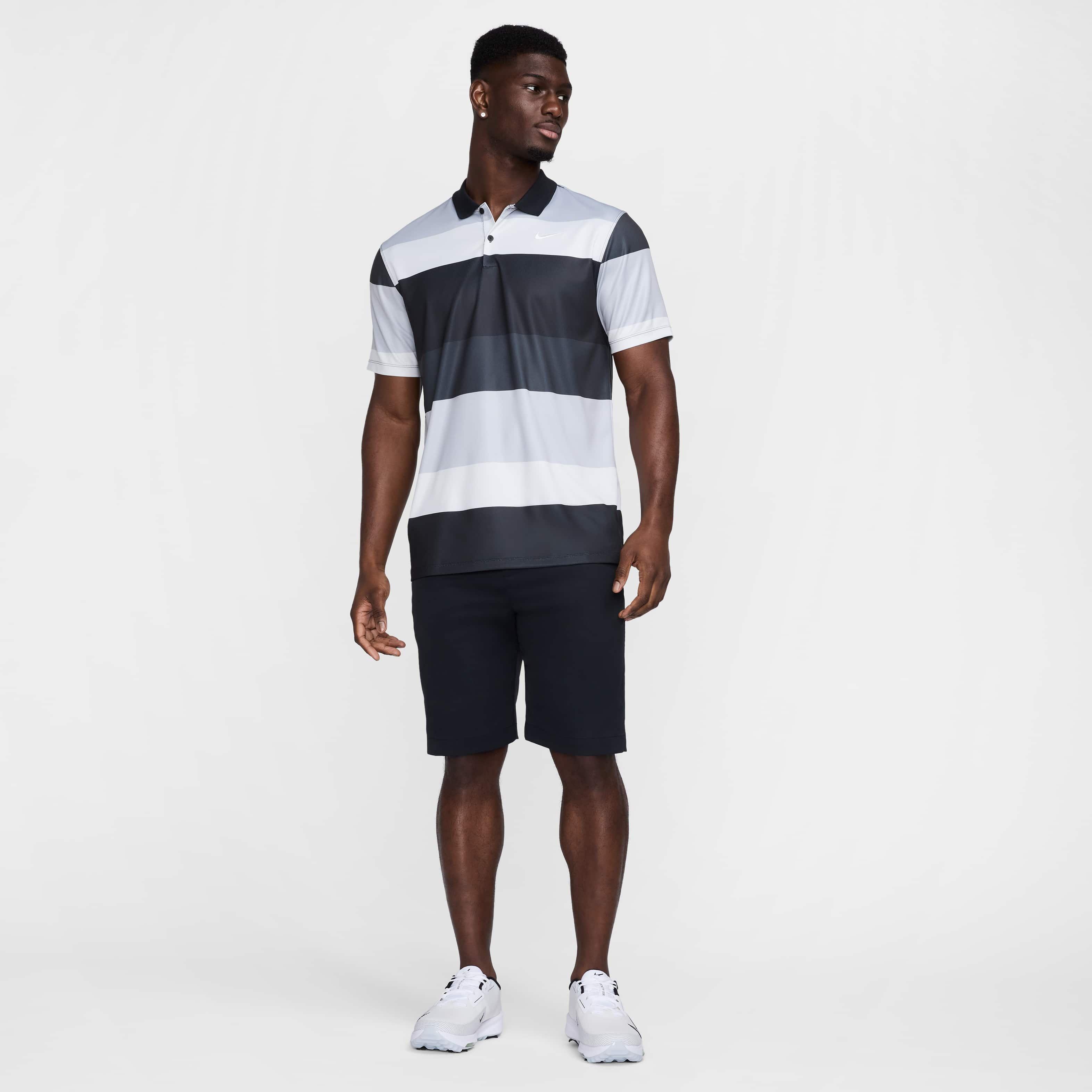 Nike Men's Victory+ Dri-FIT PRT Golf Polo - BLACK Thumbnail View 6