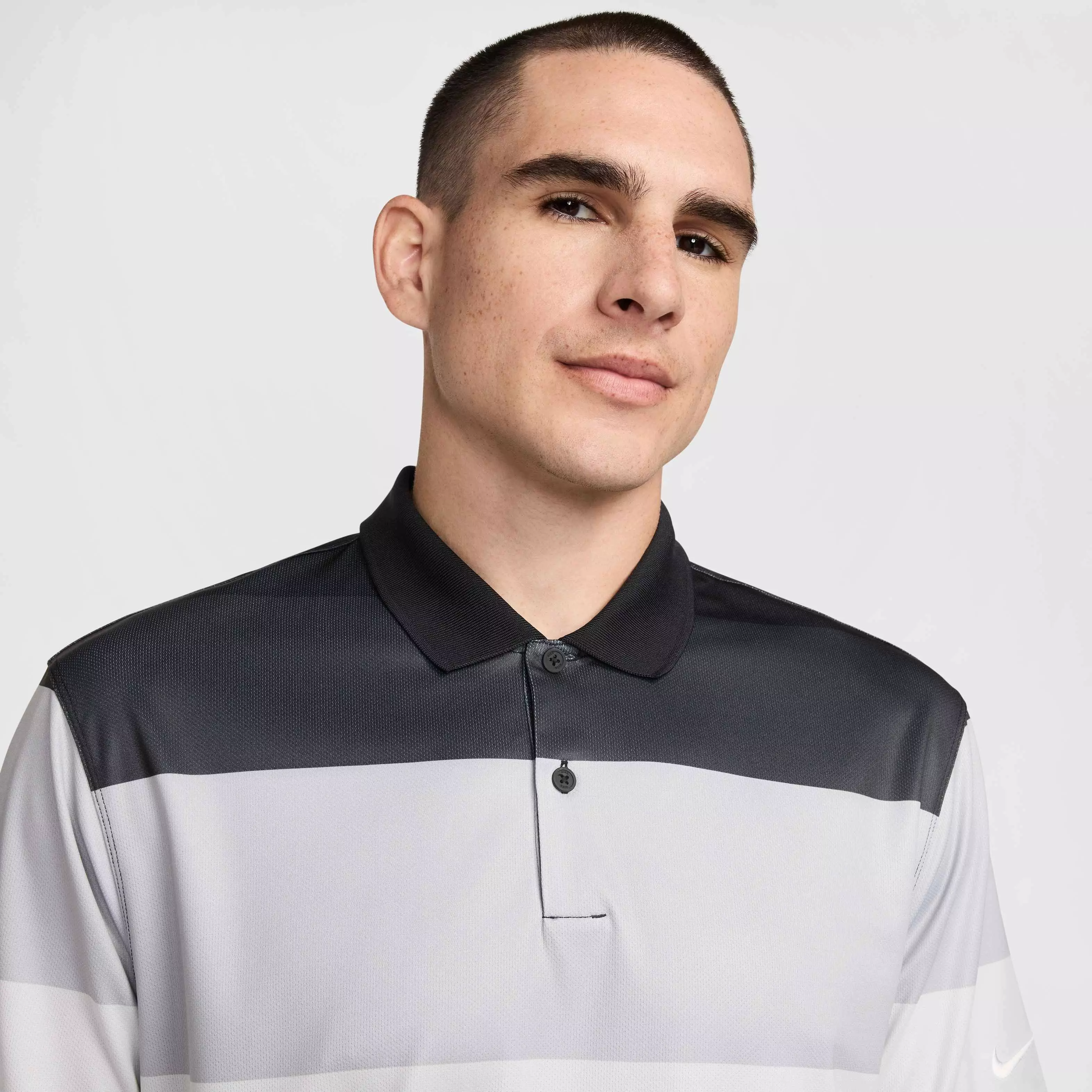 Nike Men's Victory+ Dri-FIT PRT O Golf Polo - BLACK