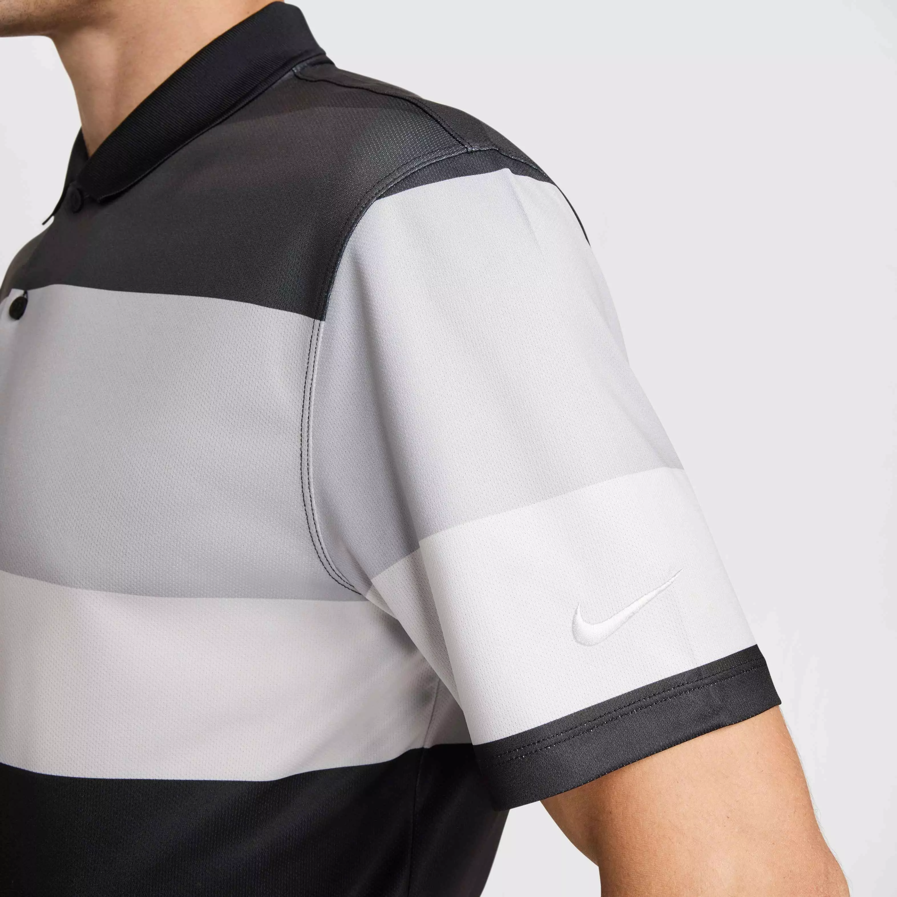 Nike Men's Victory+ Dri-FIT PRT O Golf Polo - BLACK