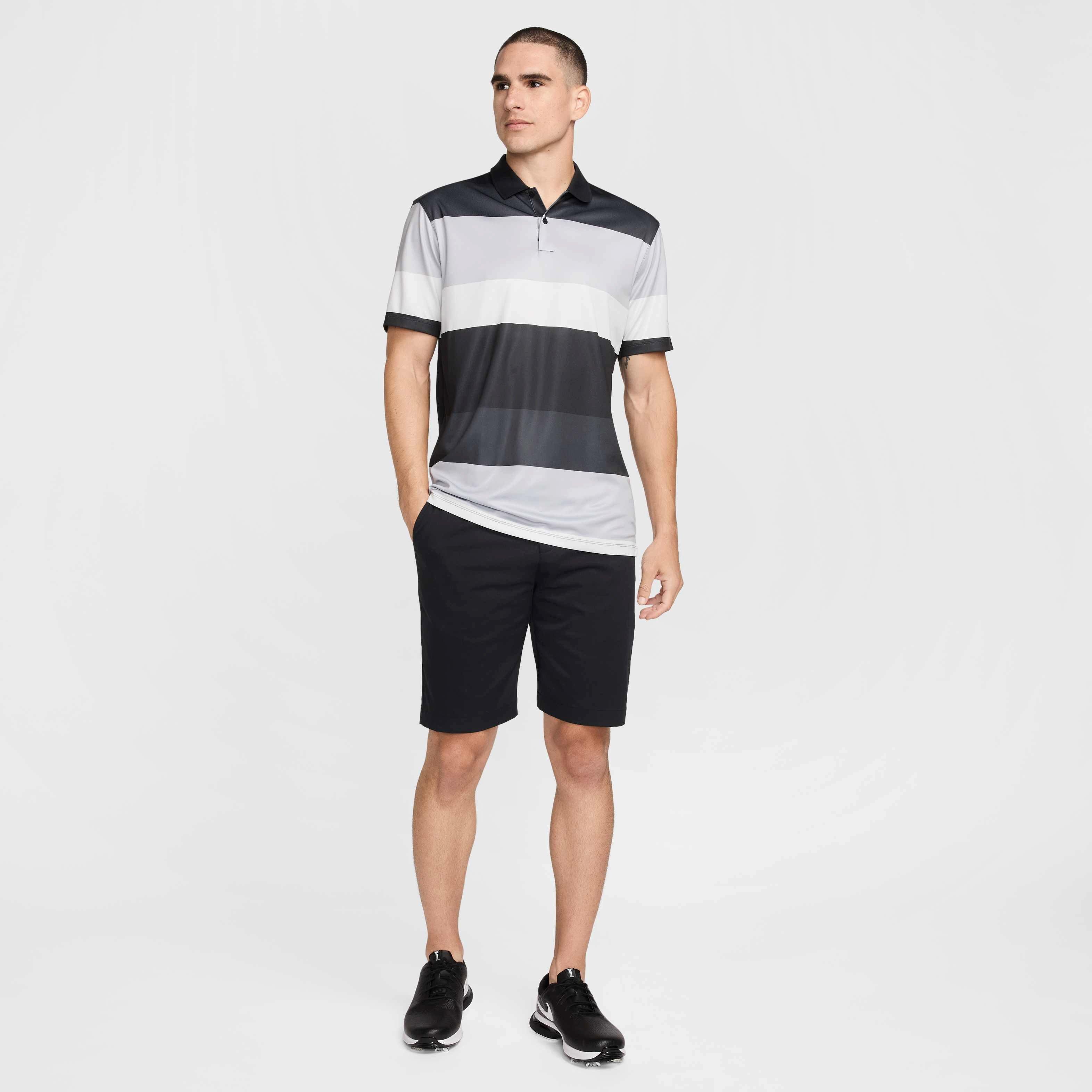 Nike Men's Victory+ Dri-FIT PRT O Golf Polo - BLACK Thumbnail View 6