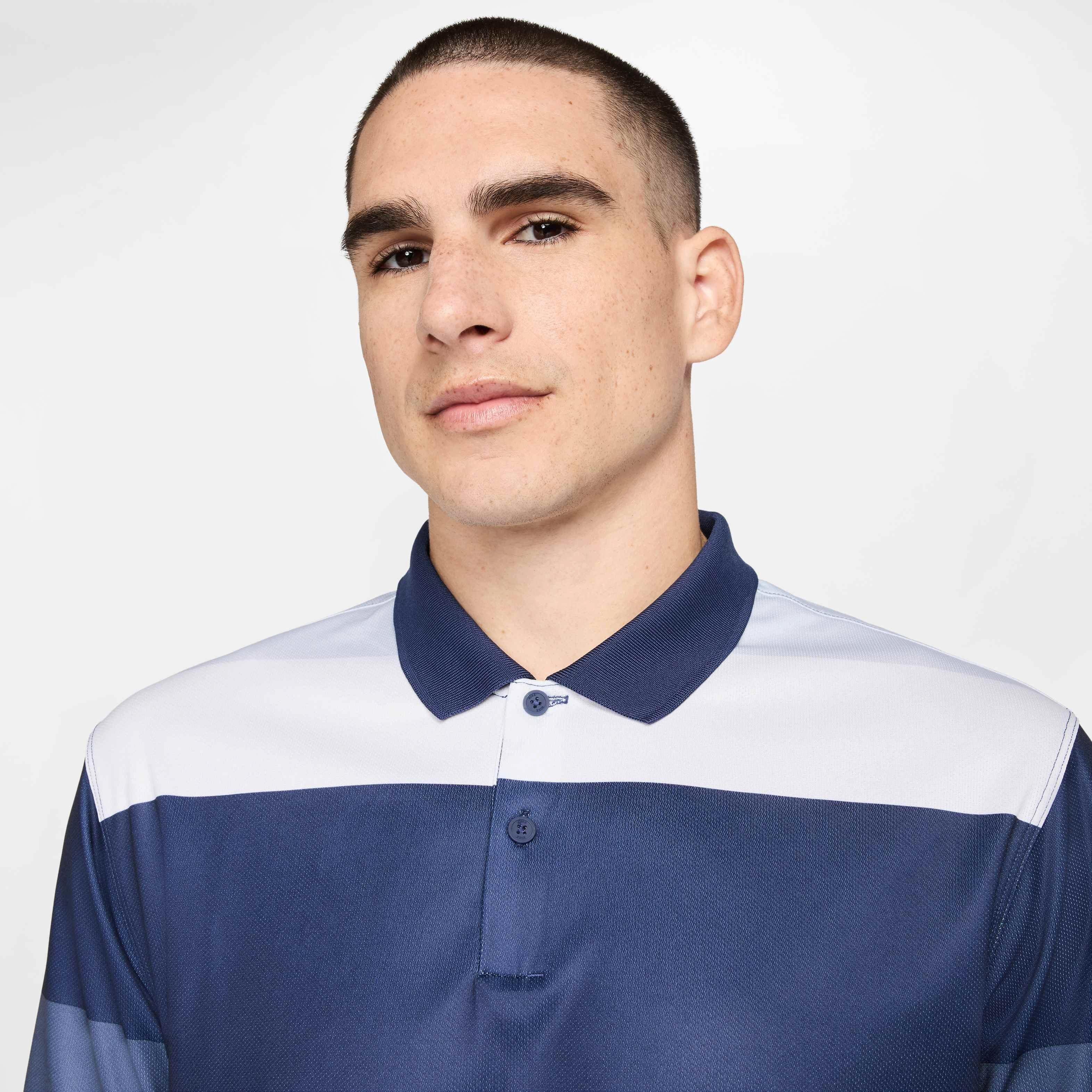 Nike Men's Victory+ Dri-FIT PRT O Golf Polo - NAVY Thumbnail View 3