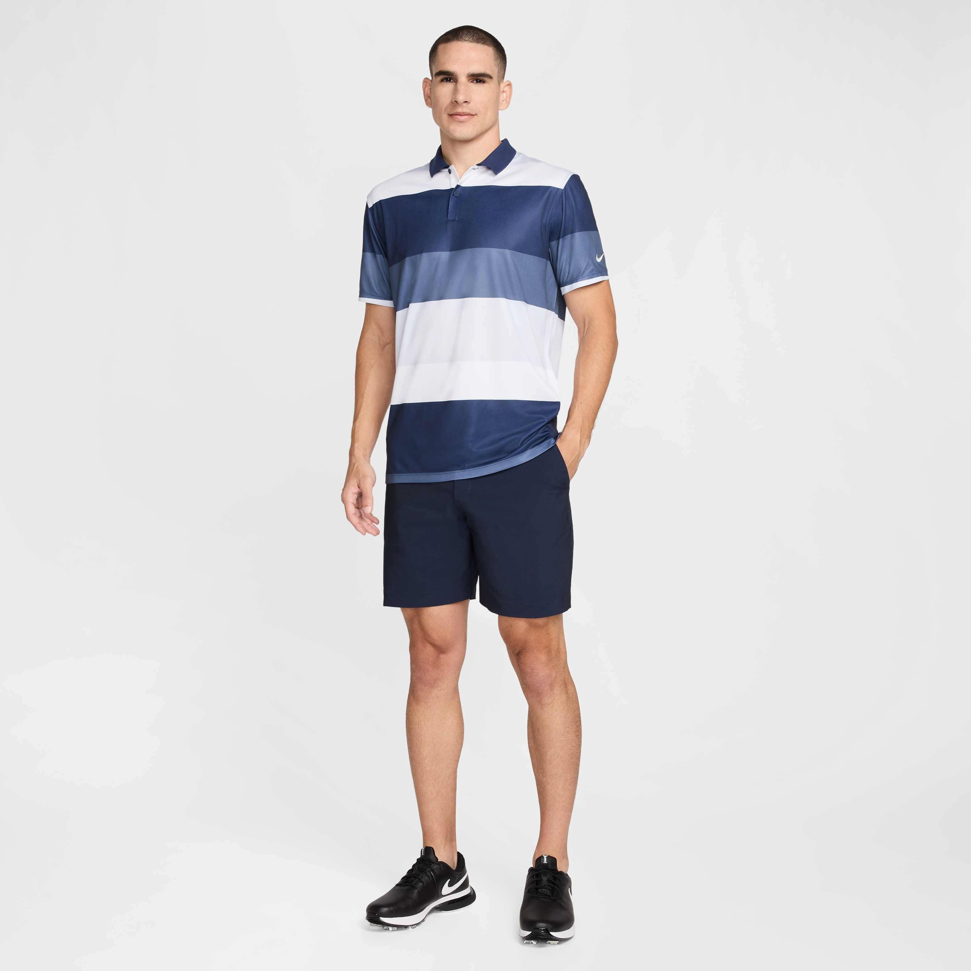 Nike Men's Victory+ Dri-FIT PRT O Golf Polo - NAVY Thumbnail View 6