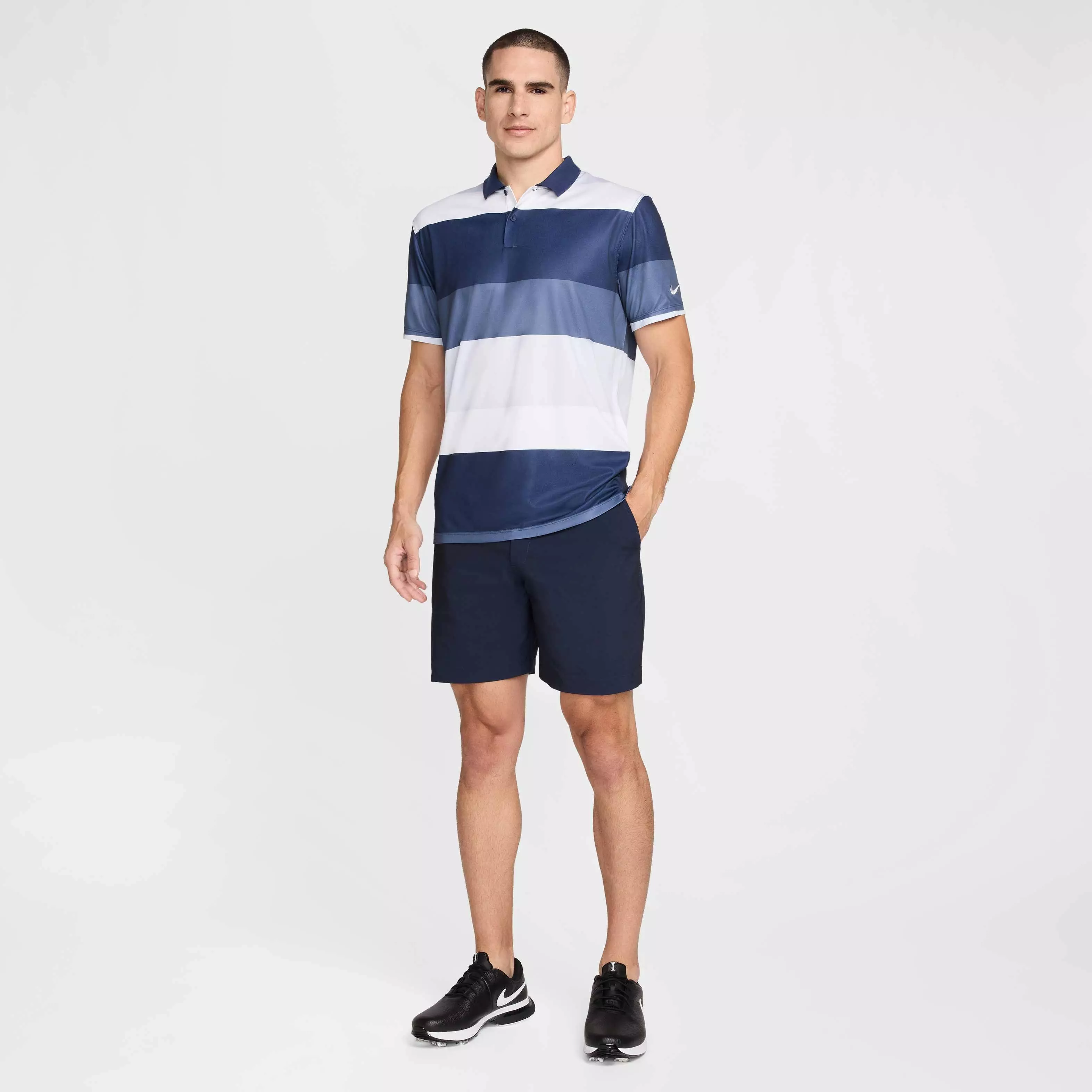 Nike Men's Victory+ Dri-FIT PRT O Golf Polo - NAVY