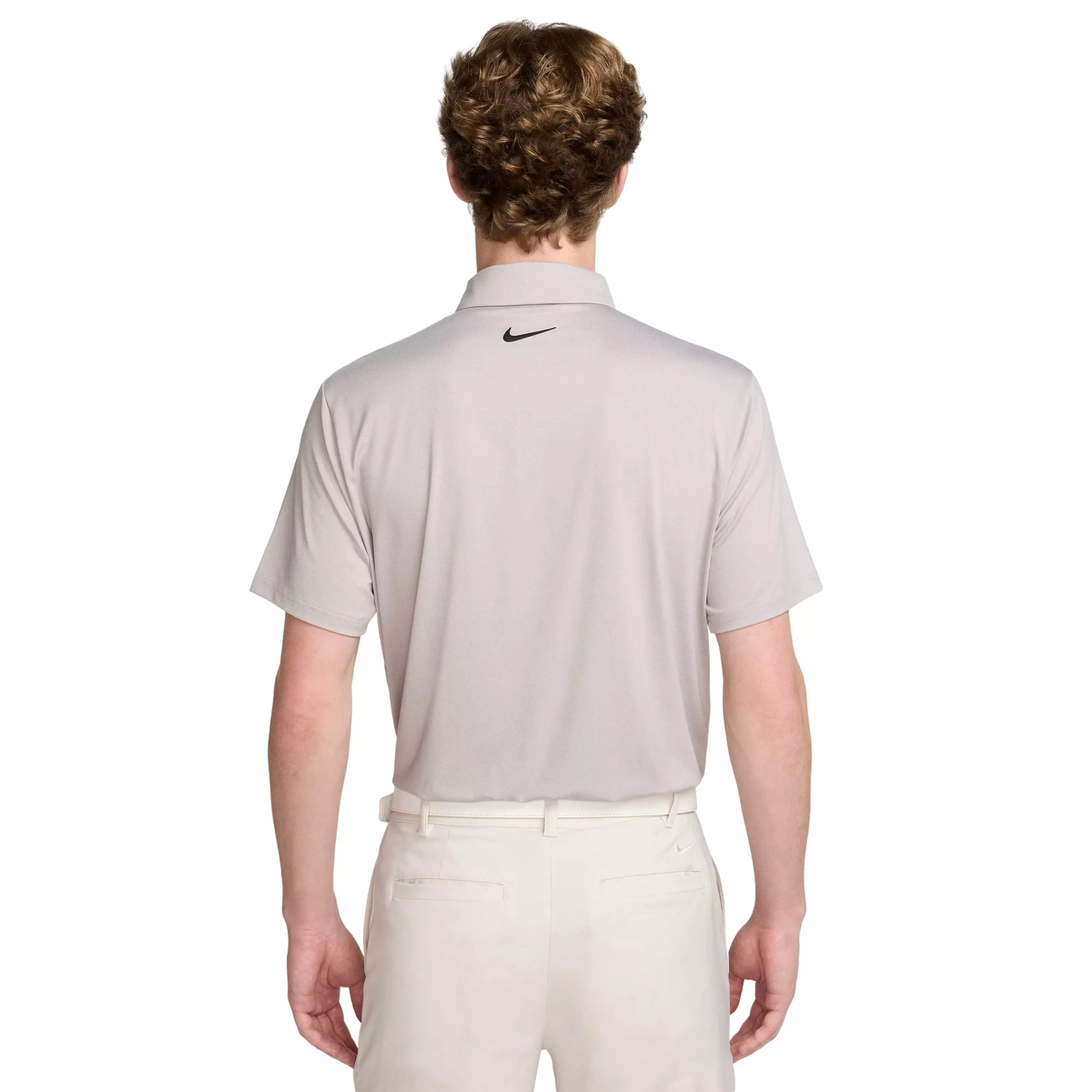 Nike Men's Tour Heathered Dri-Fit Golf Polo - GREY