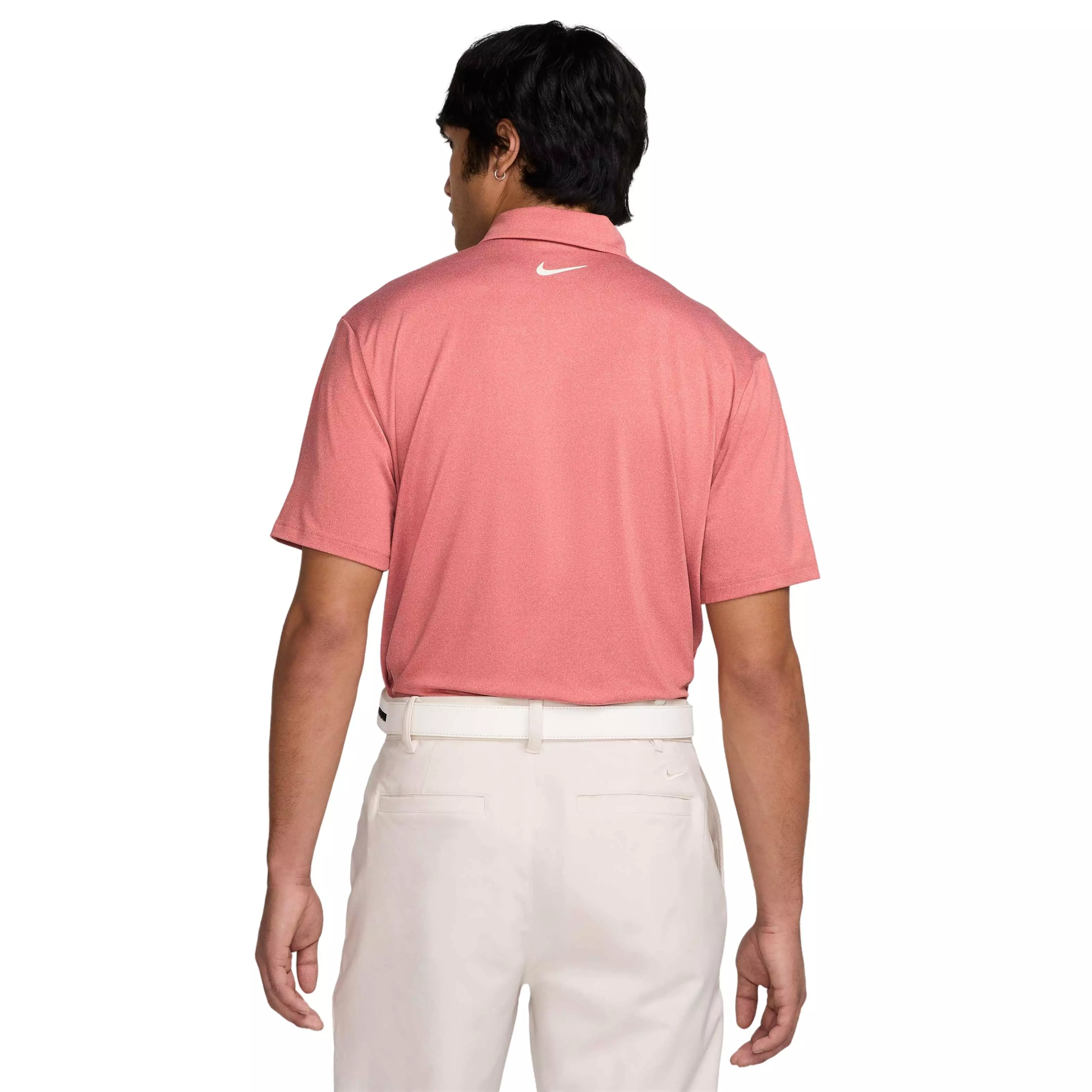 Nike Men's Tour Heathered Dri-Fit Golf Polo - RED