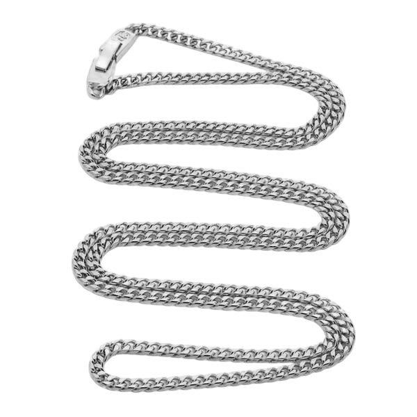 King Ice 3mm Miami Cuban Link Chain - White Gold - WHITE GOLD