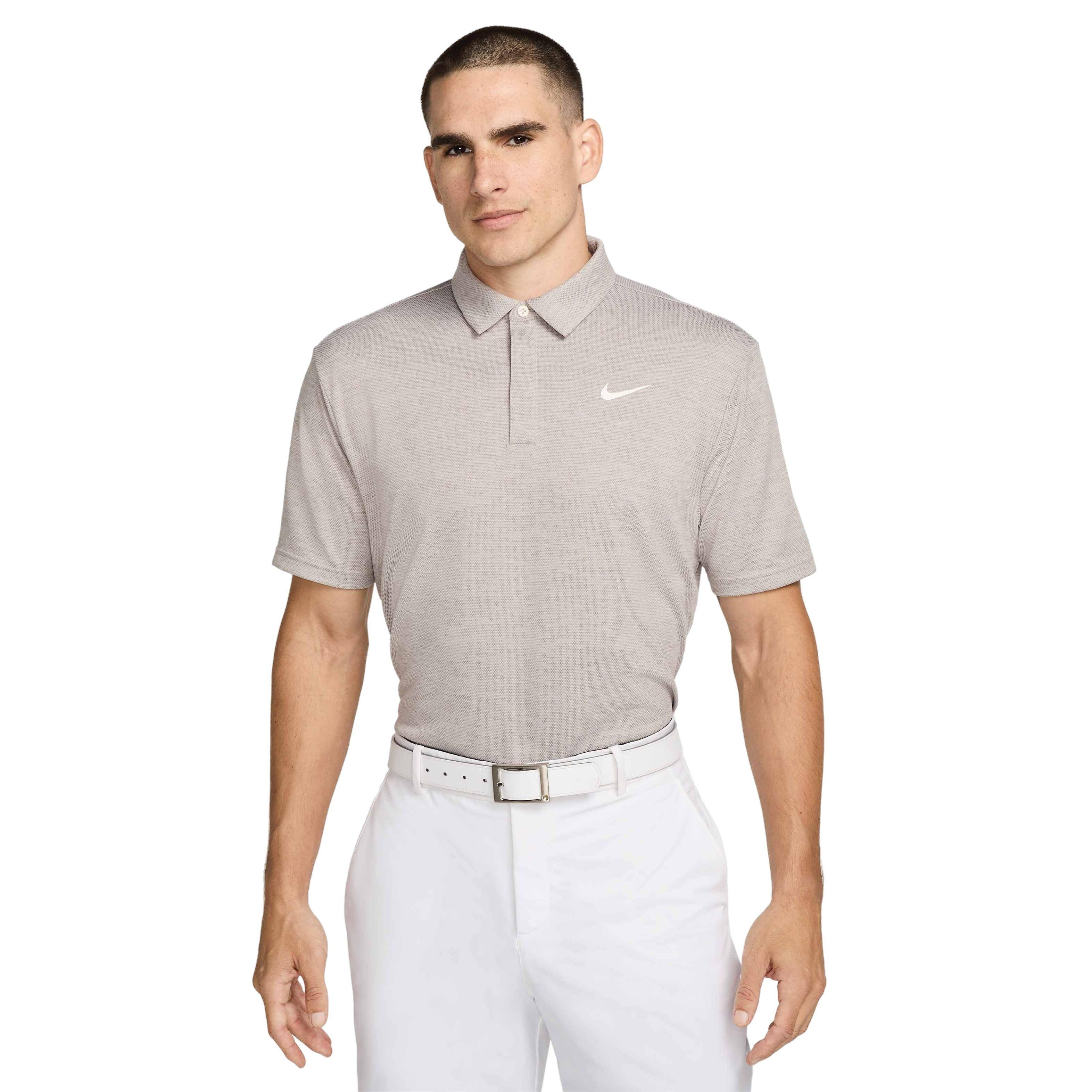 Nike Men's Tour Jacquard Dri-FIT Golf Polo - GREY Thumbnail View 1