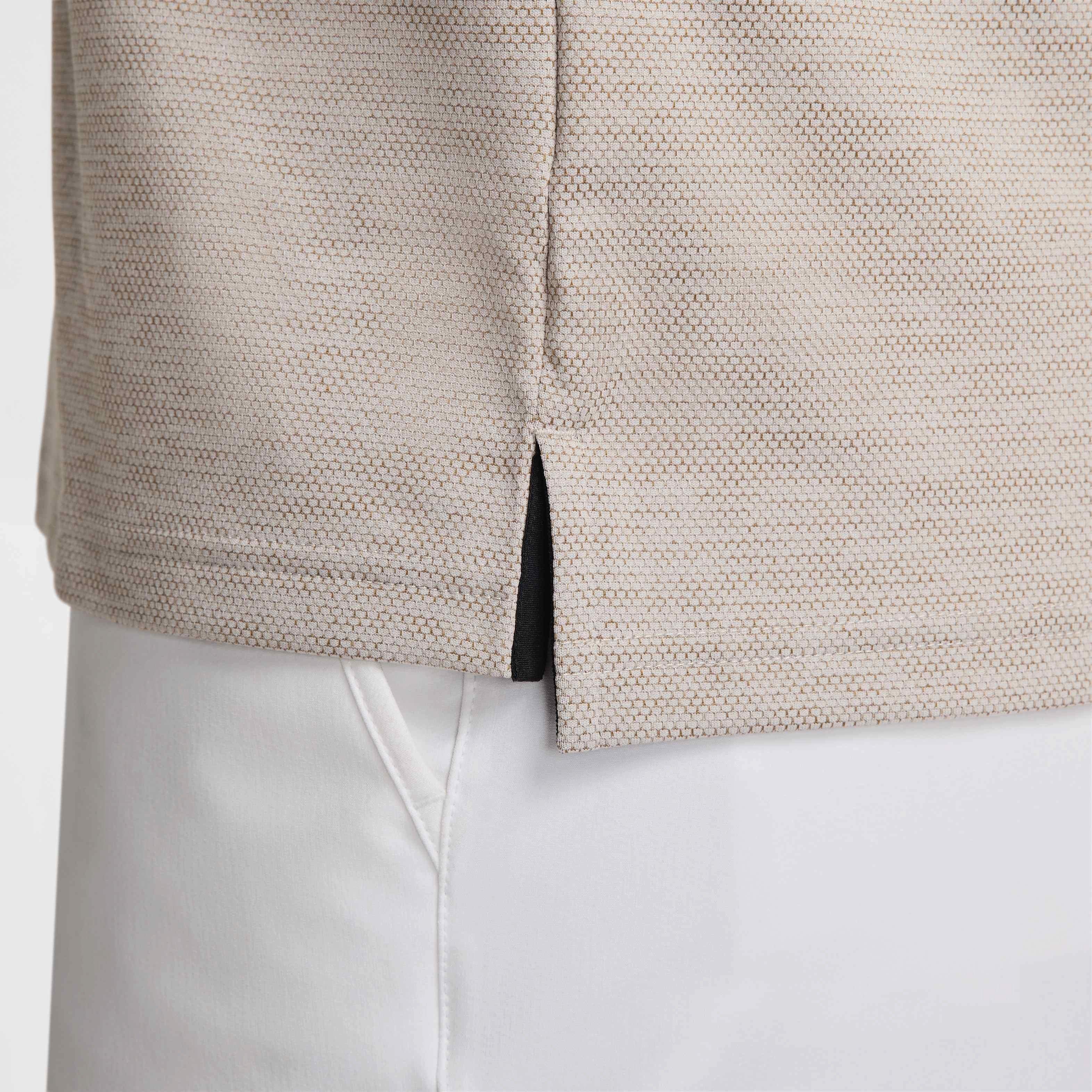 Nike Men's Tour Jacquard Dri-FIT Golf Polo - GREY Thumbnail View 4