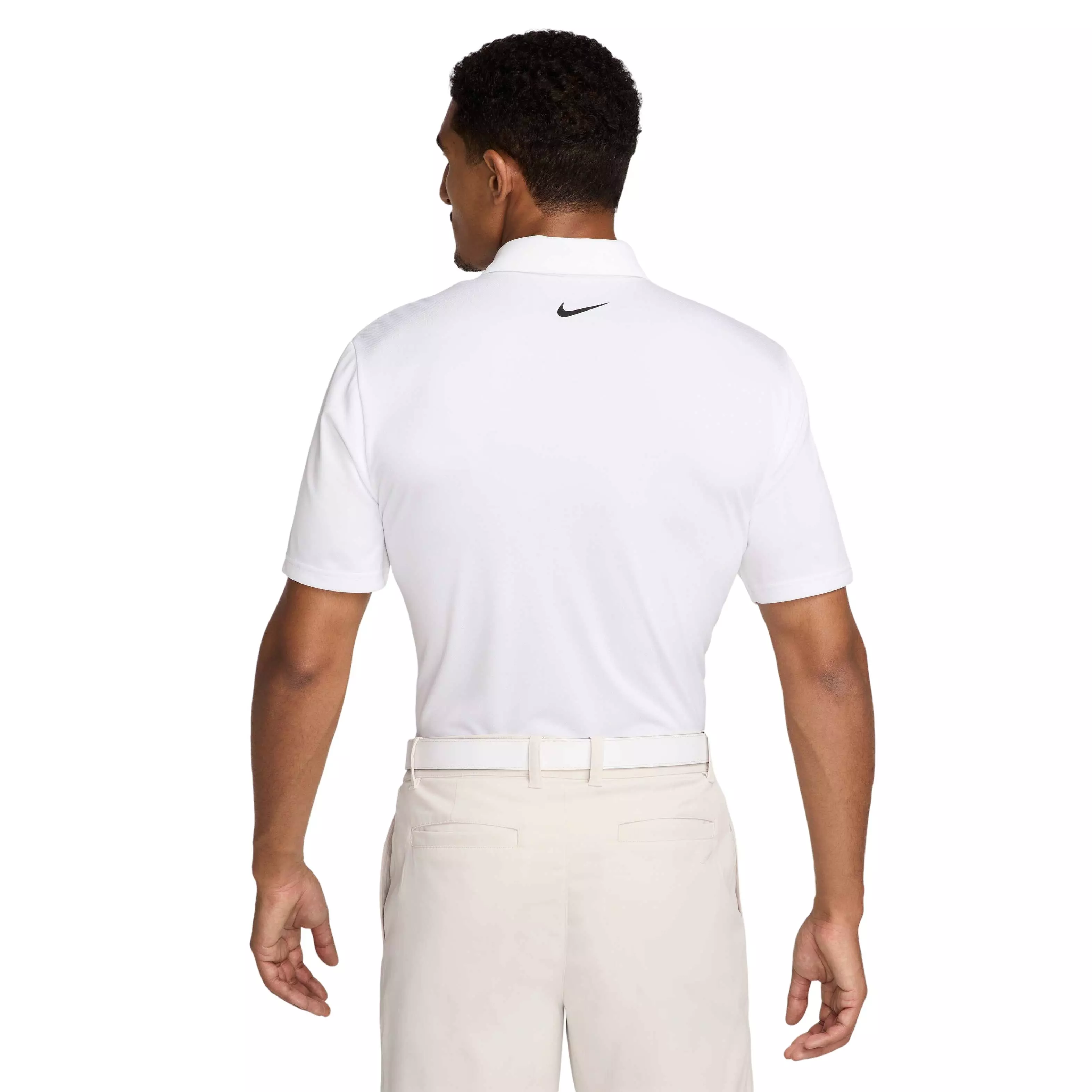 Nike Men's Tour Jacquard Dri-FIT Golf Polo - WHITE
