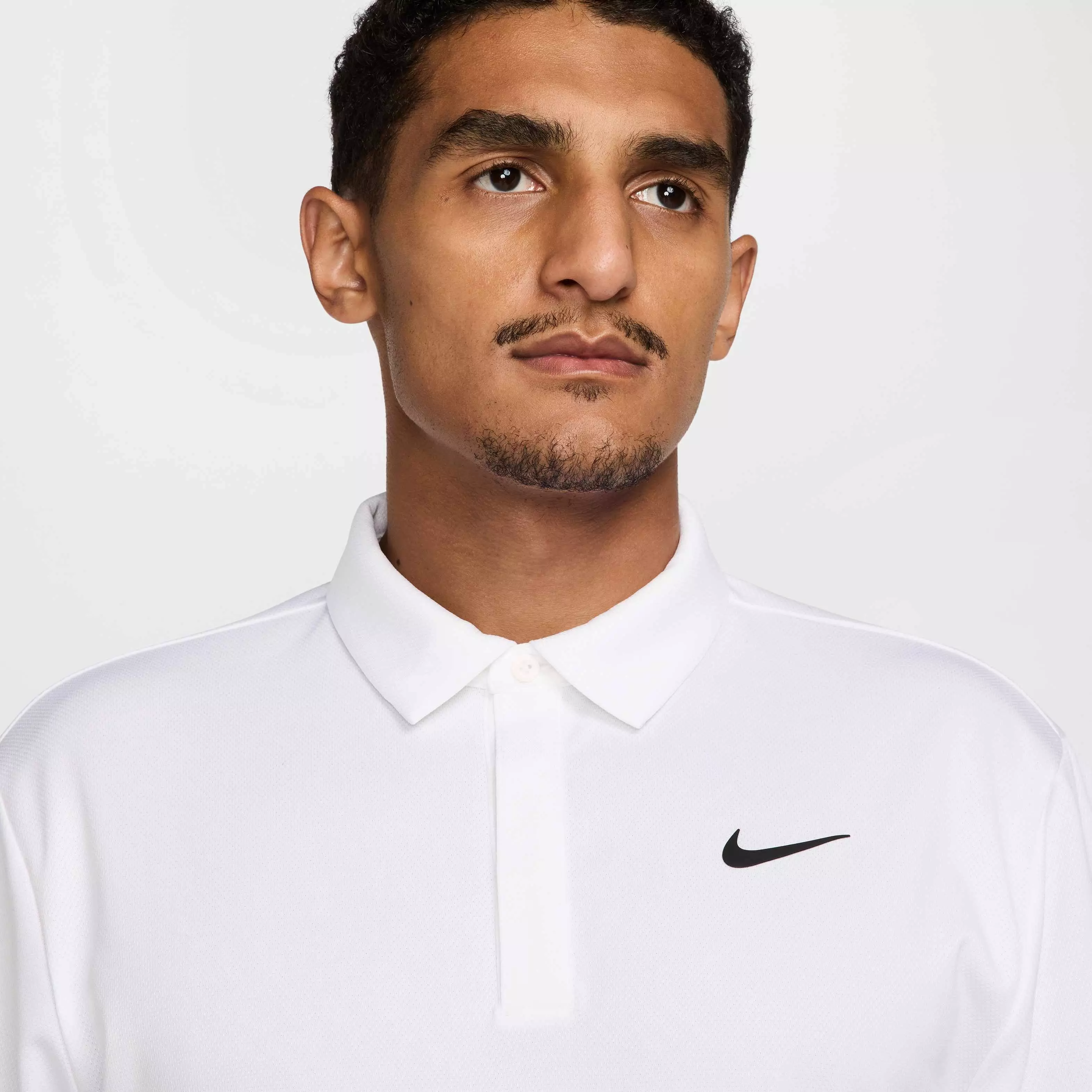 Nike Men's Tour Jacquard Dri-FIT Golf Polo - WHITE