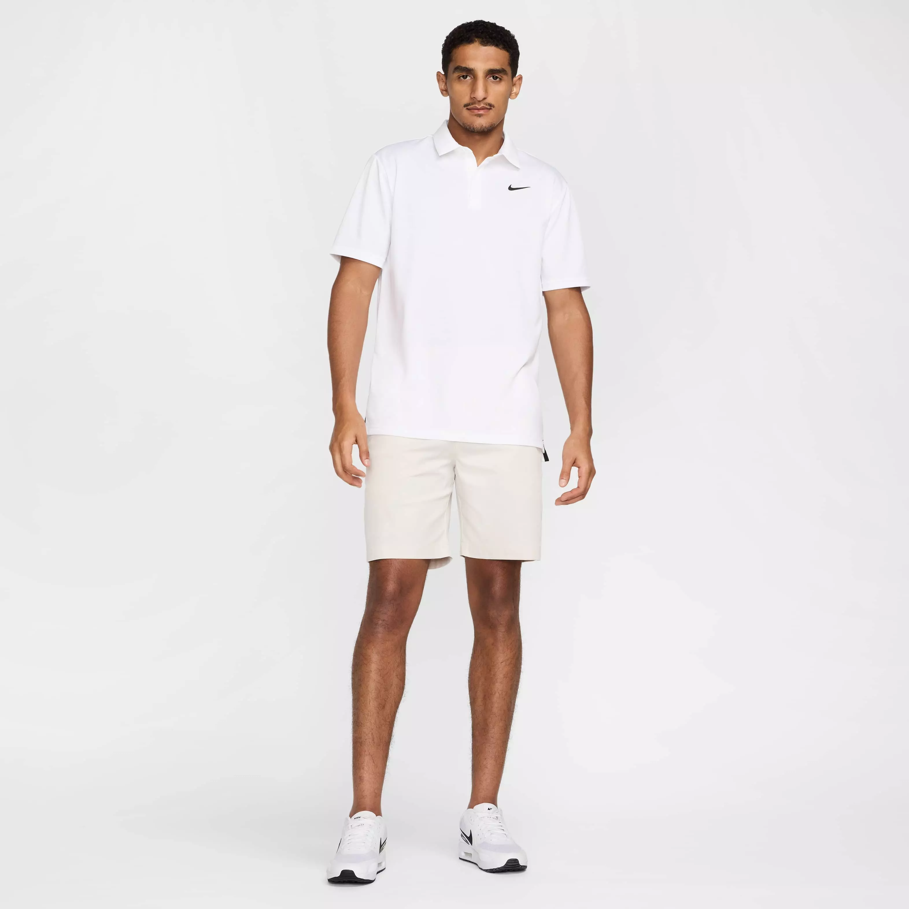 Nike Men's Tour Jacquard Dri-FIT Golf Polo - WHITE