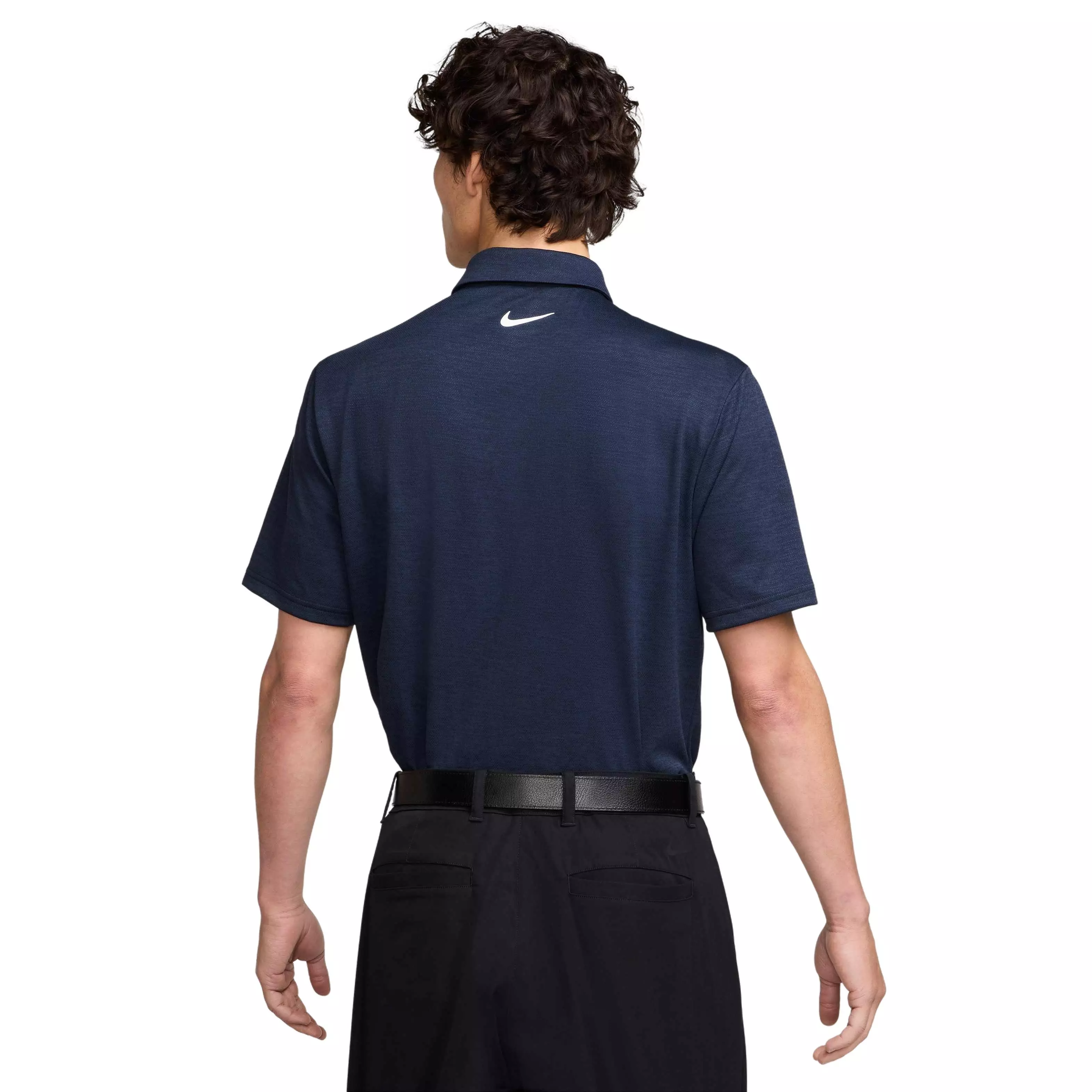 Nike Men's Tour Jacquard Dri-FIT Golf Polo - NAVY