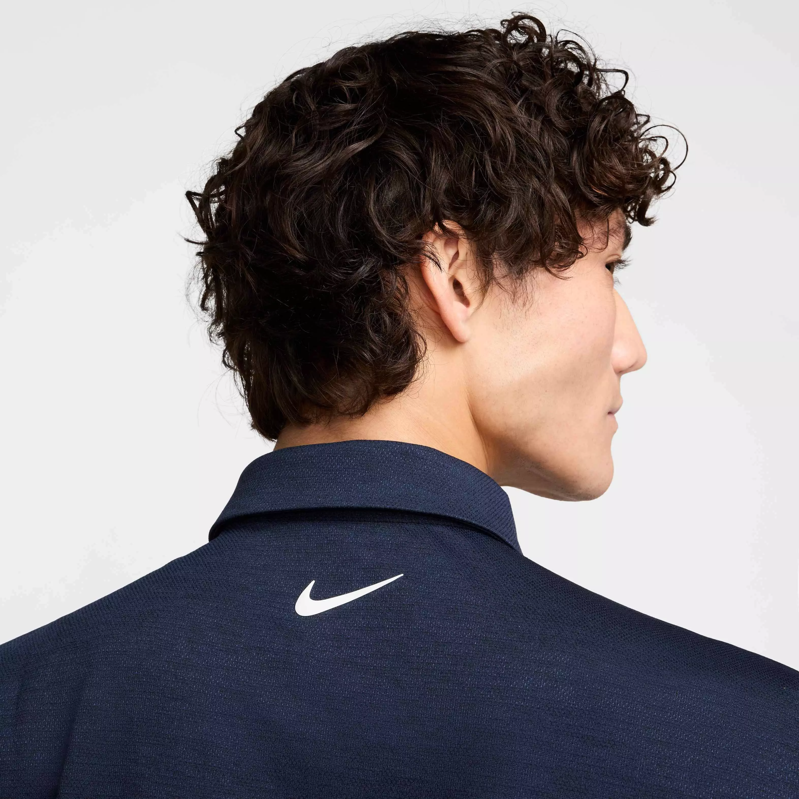 Nike Men's Tour Jacquard Dri-FIT Golf Polo - NAVY
