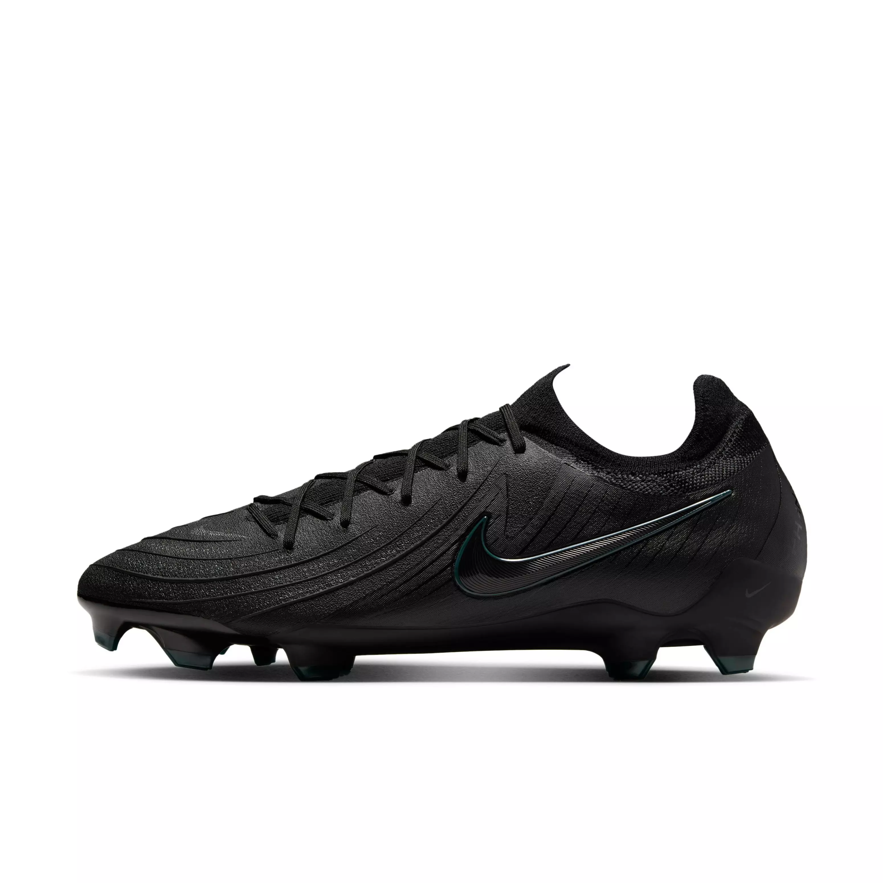 Nike Phantom GX 2 Pro FG "Black/Deep Jungle/Black" Men's Soccer Cleat - BLACK/JUNGLE/BLACK
