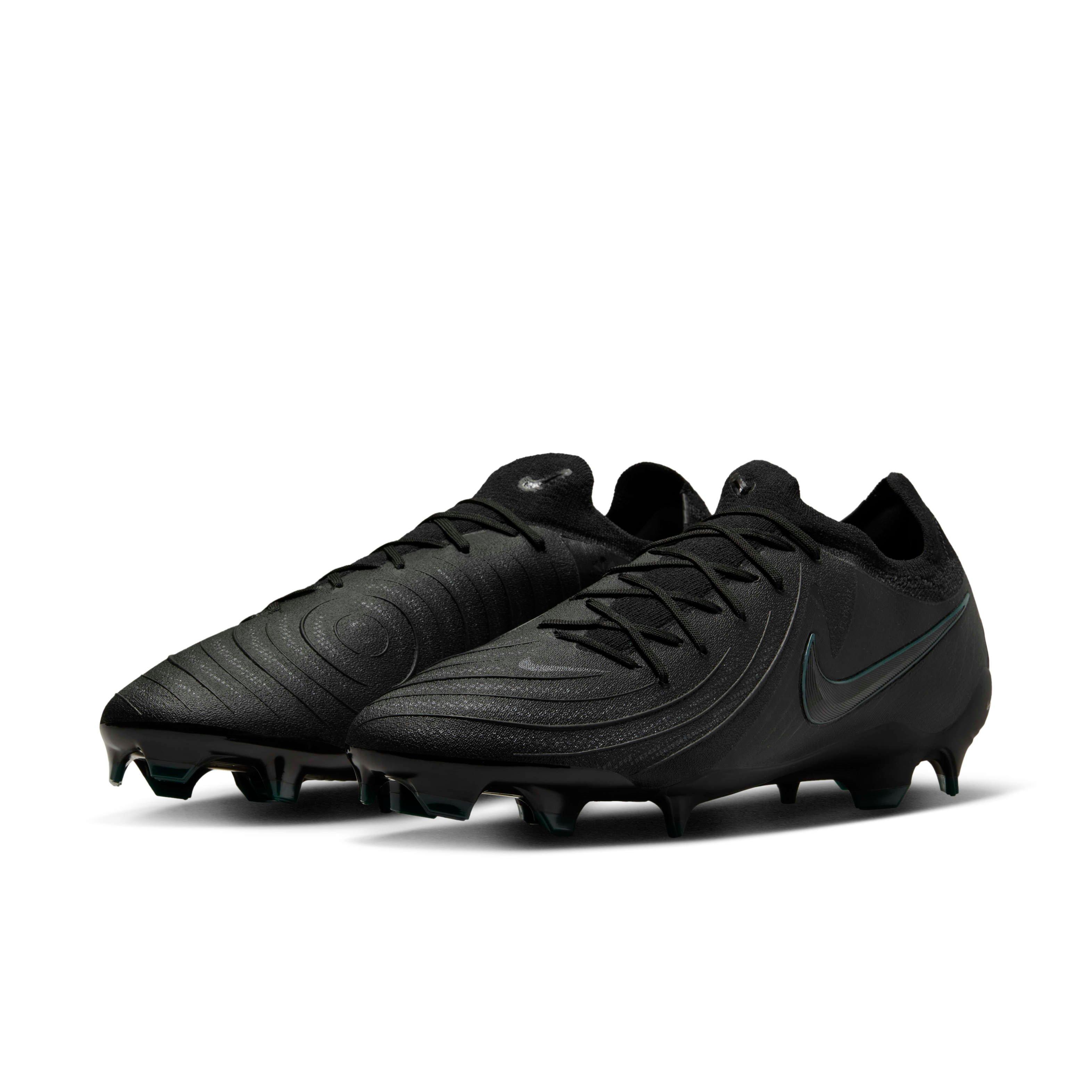 Nike Phantom GX 2 Pro FG "Black/Deep Jungle/Black" Men's Soccer Cleat - BLACK/JUNGLE/BLACK Thumbnail View 3
