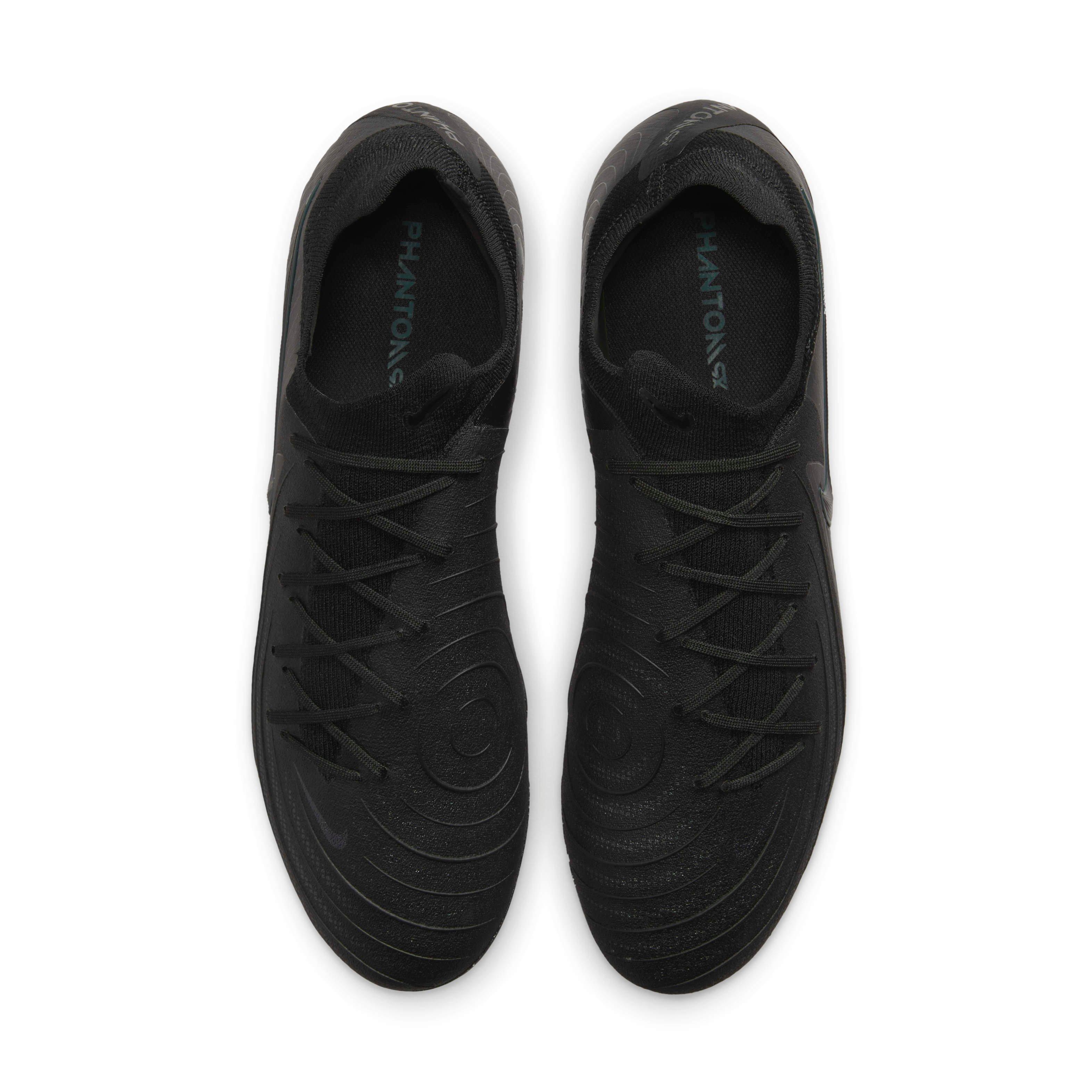 Nike Phantom GX 2 Pro FG "Black/Deep Jungle/Black" Men's Soccer Cleat - BLACK/JUNGLE/BLACK Thumbnail View 4