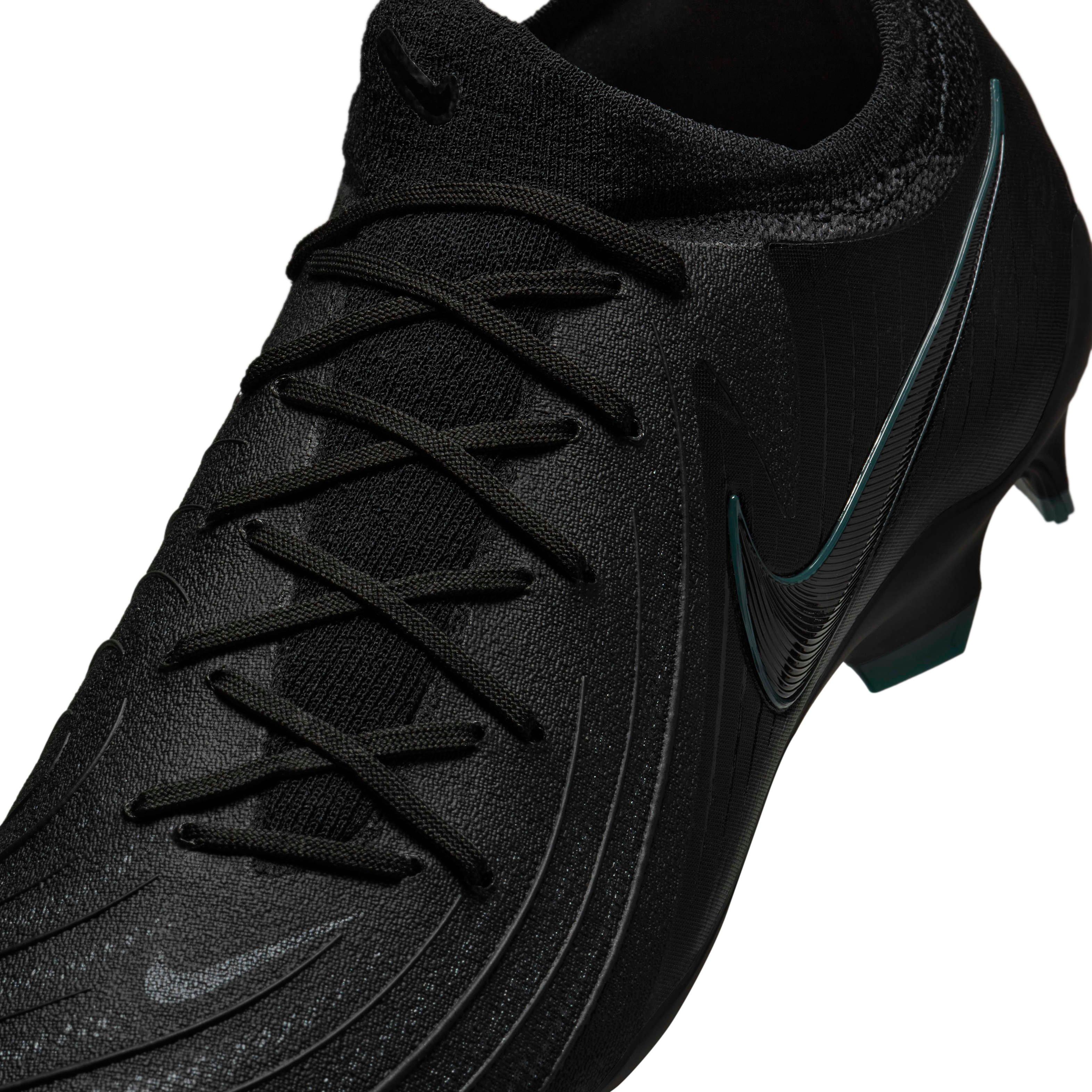 Nike Phantom GX 2 Pro FG "Black/Deep Jungle/Black" Men's Soccer Cleat - BLACK/JUNGLE/BLACK Thumbnail View 8