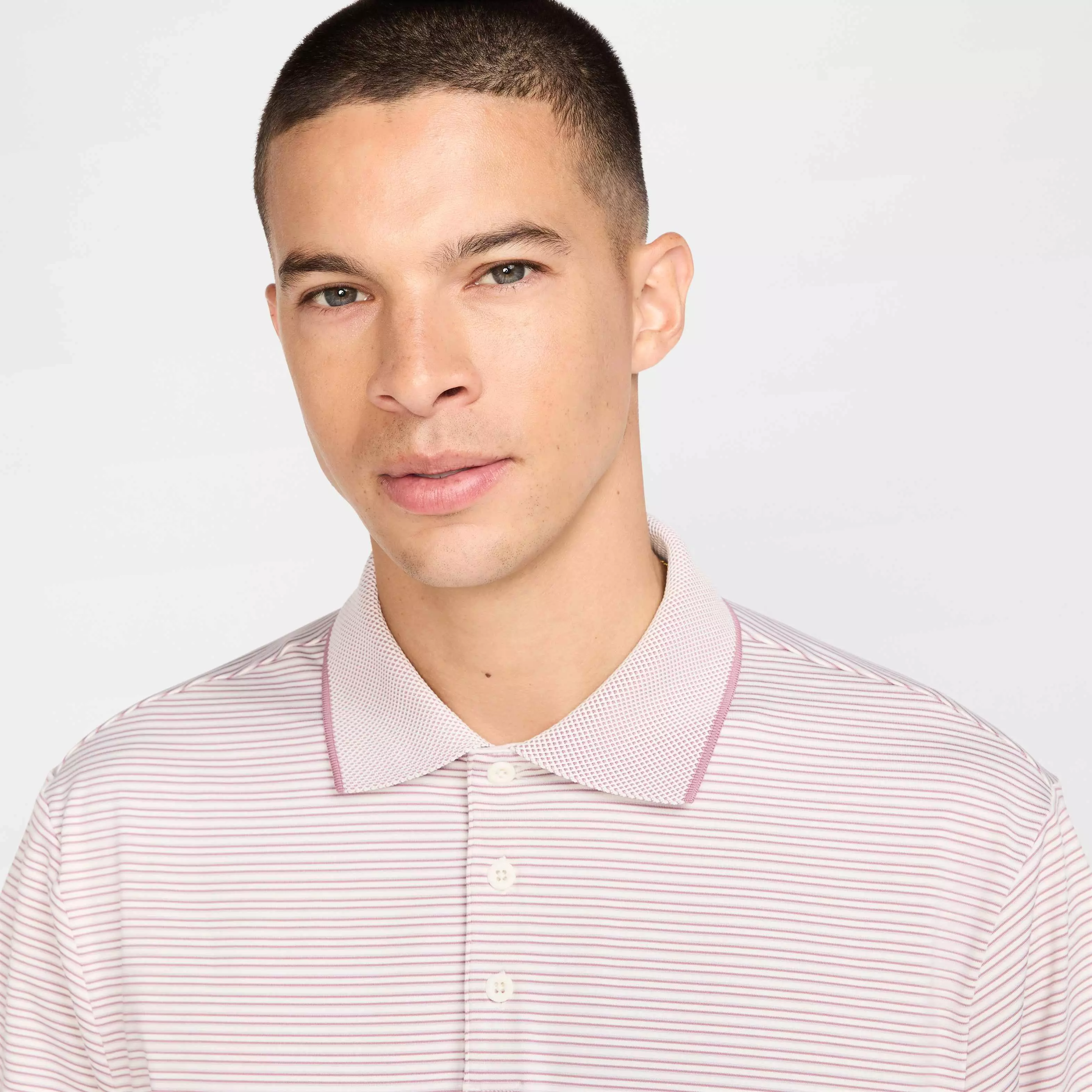 Nike Men's Tour Dri-FIT Striped Golf Polo - IVORY