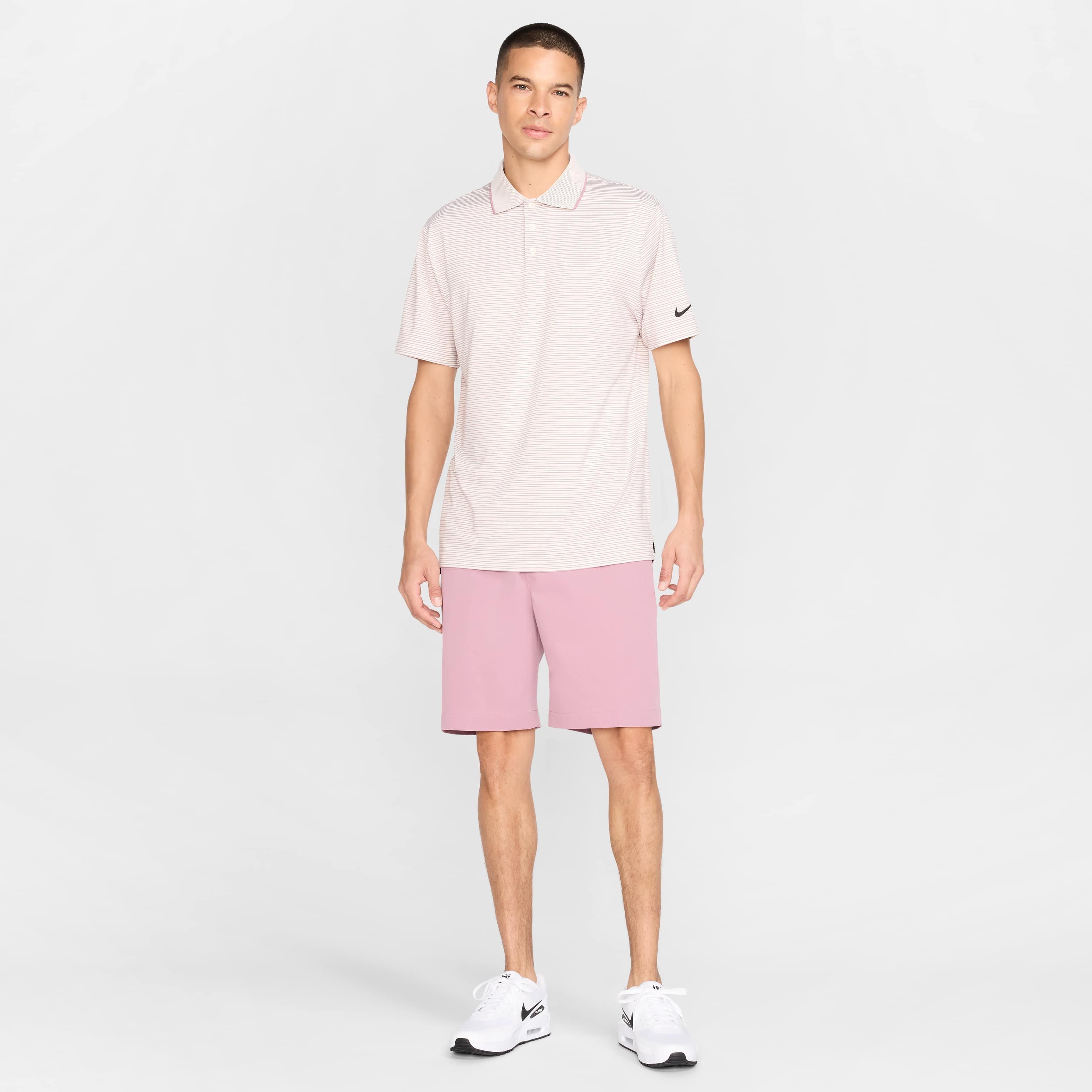 Nike Men's Tour Dri-FIT Striped Golf Polo - IVORY Thumbnail View 6