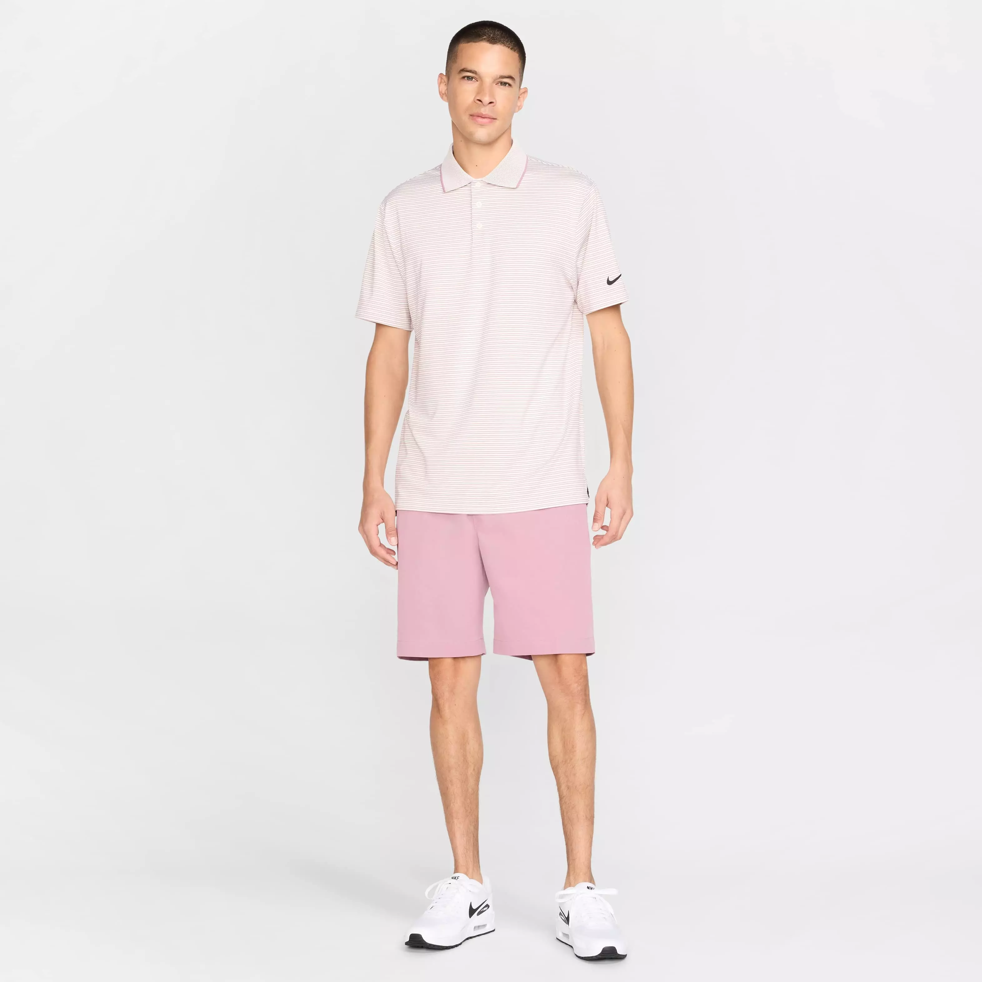 Nike Men's Tour Dri-FIT Striped Golf Polo - IVORY