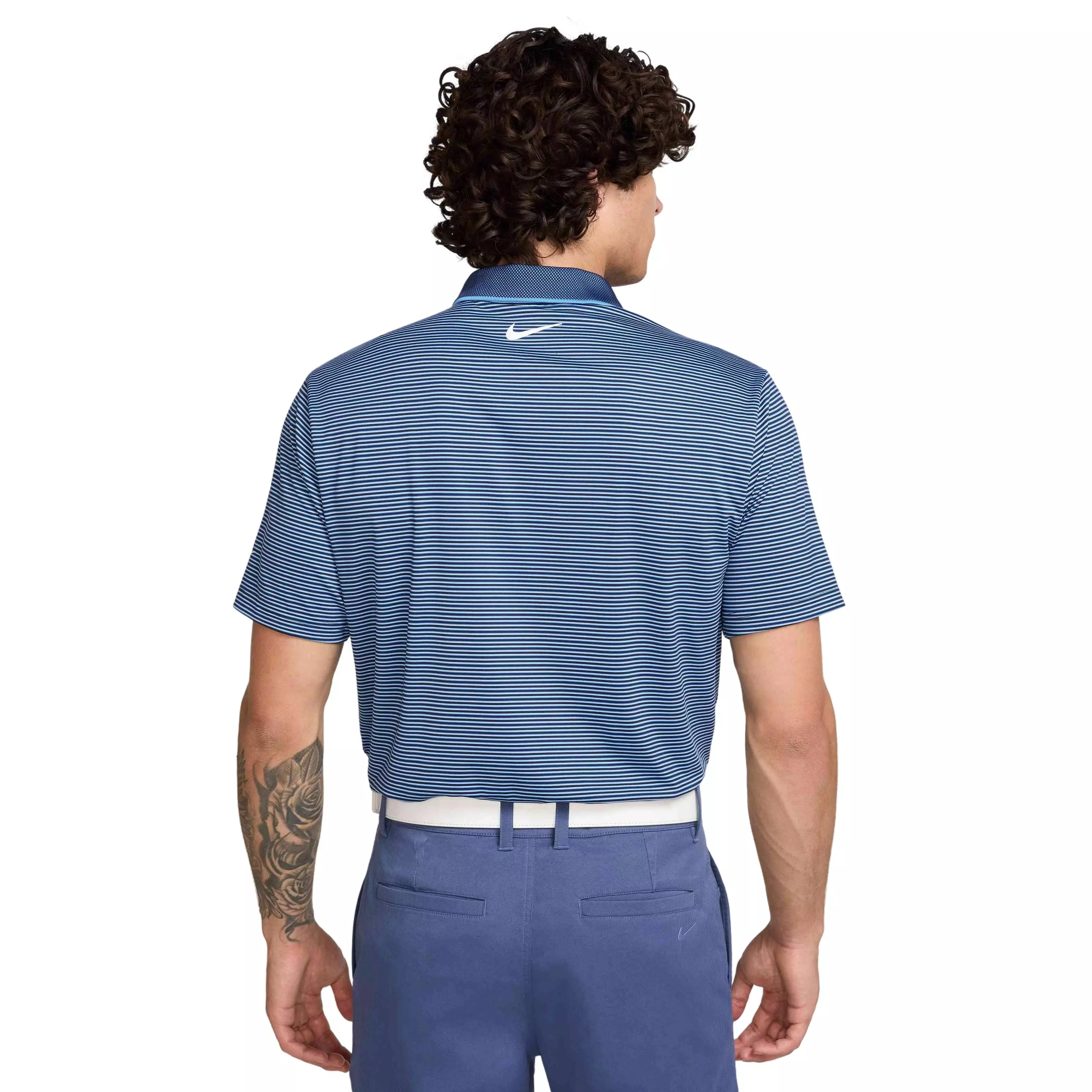 Nike Men's Tour Dri-FIT Striped Golf Polo - NAVY