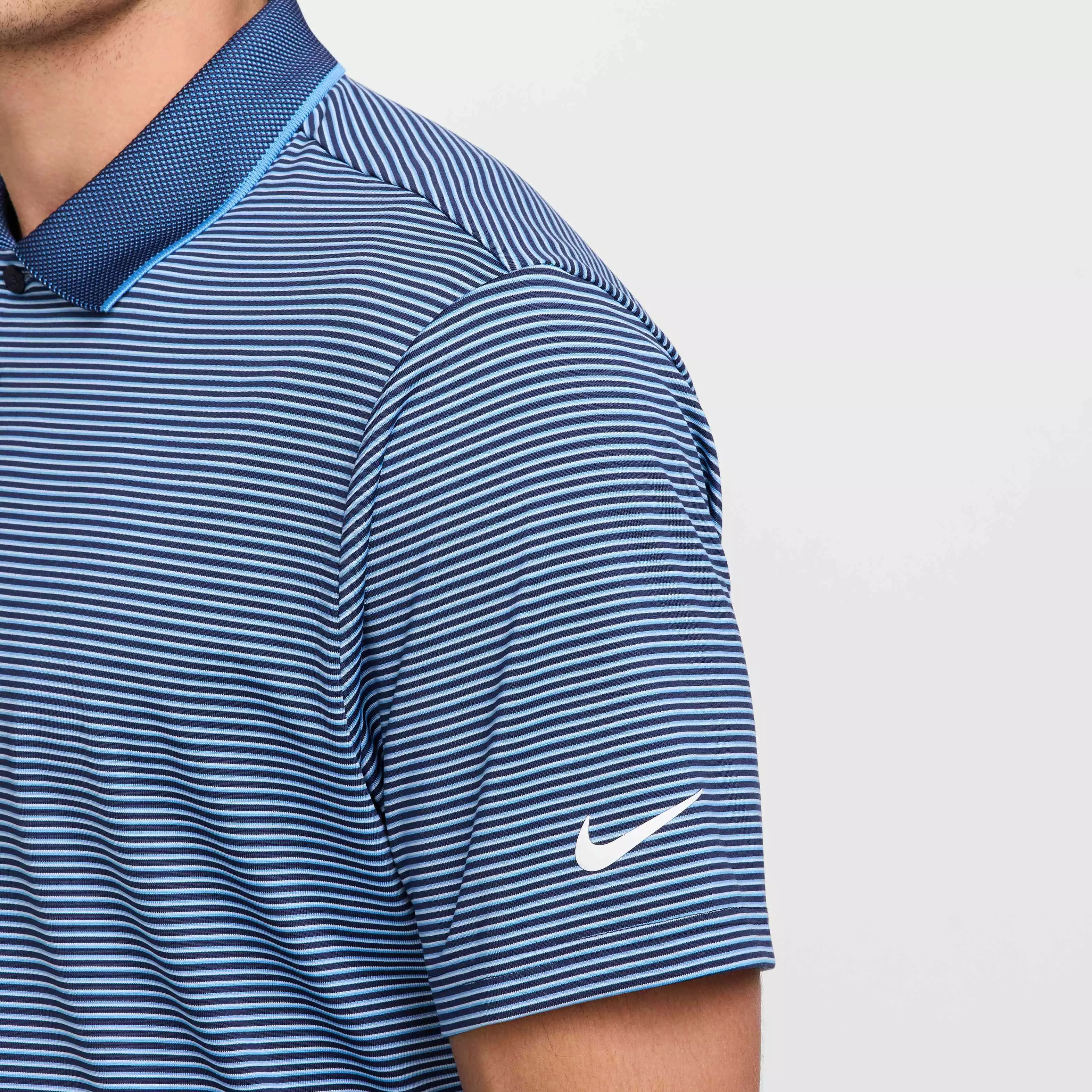Nike Men's Tour Dri-FIT Striped Golf Polo - NAVY