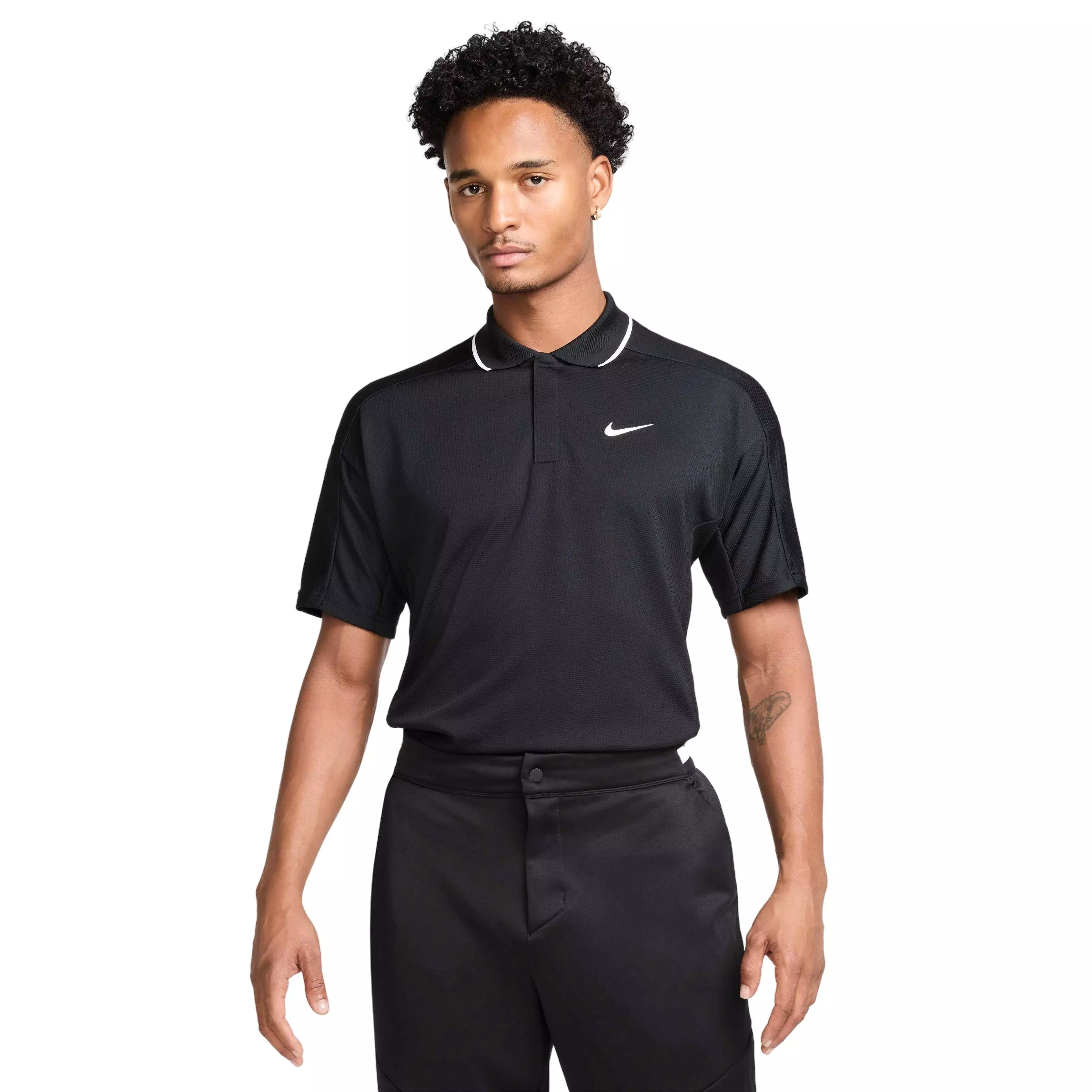 Nike Men's Golf Club Dri-FIT NGC Golf Polo - BLACK