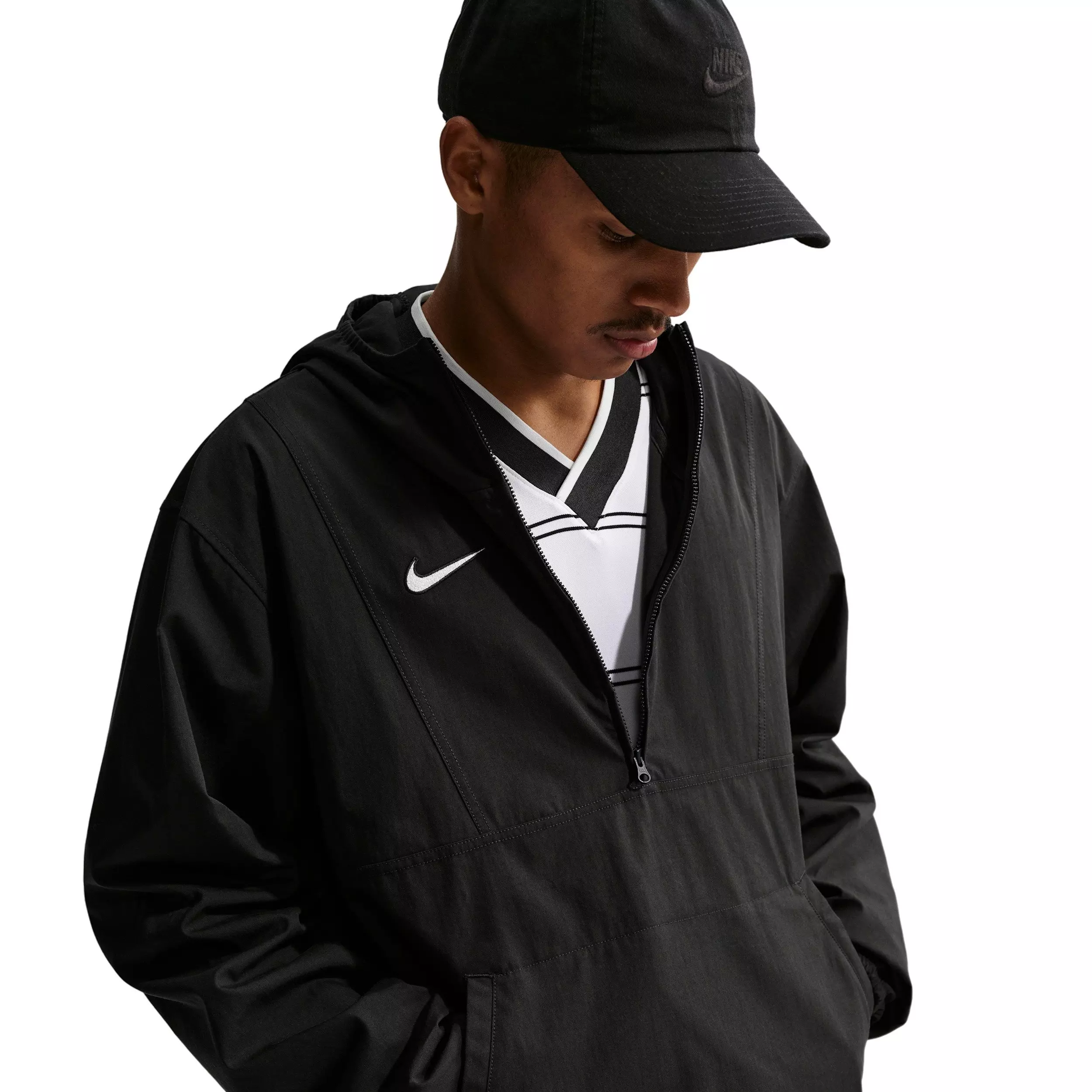 Nike Men's Energy Soccer Anorak Jacket - Black - BLACK