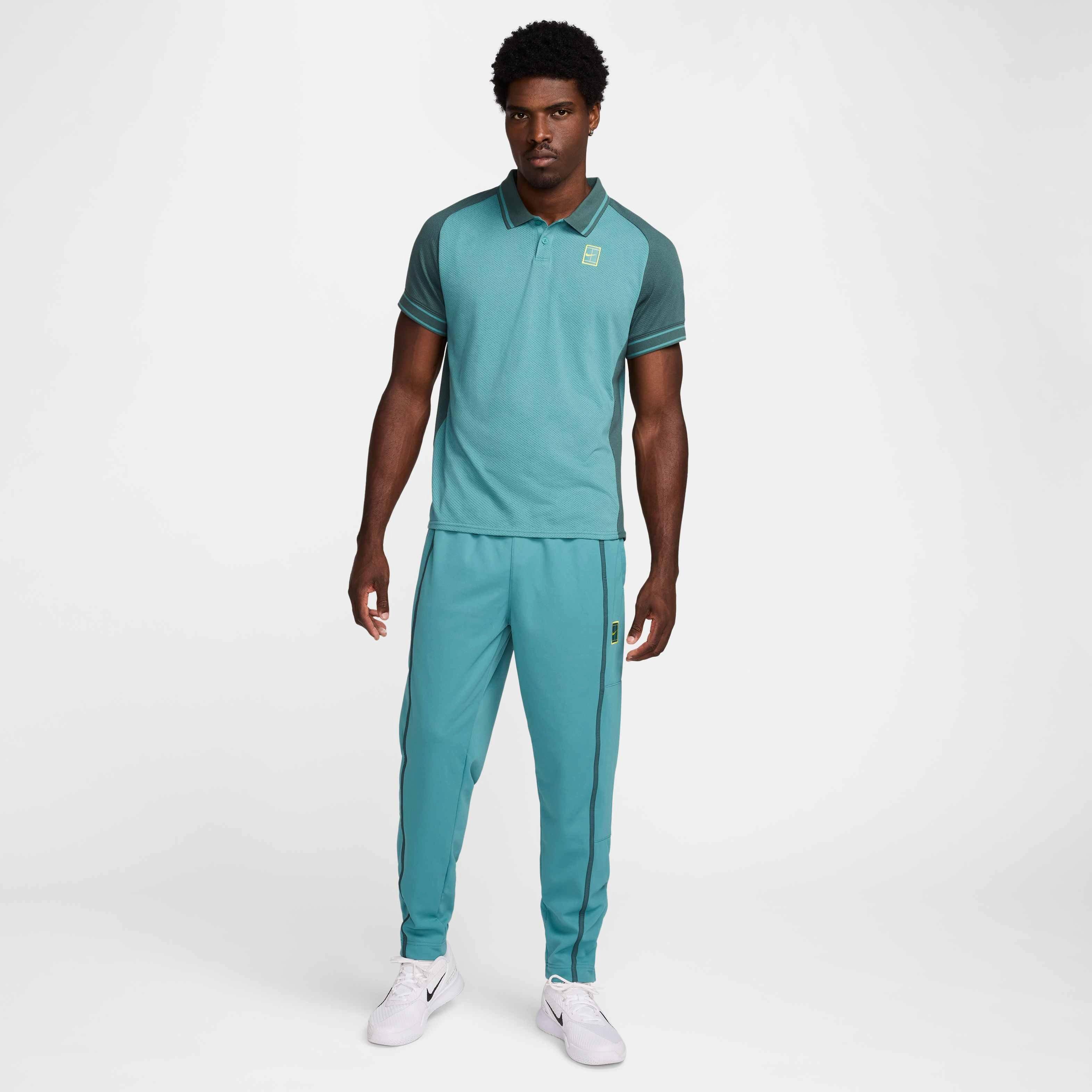 NikeCourt Men's Heritage Tennis Polo - TEAL Thumbnail View 5