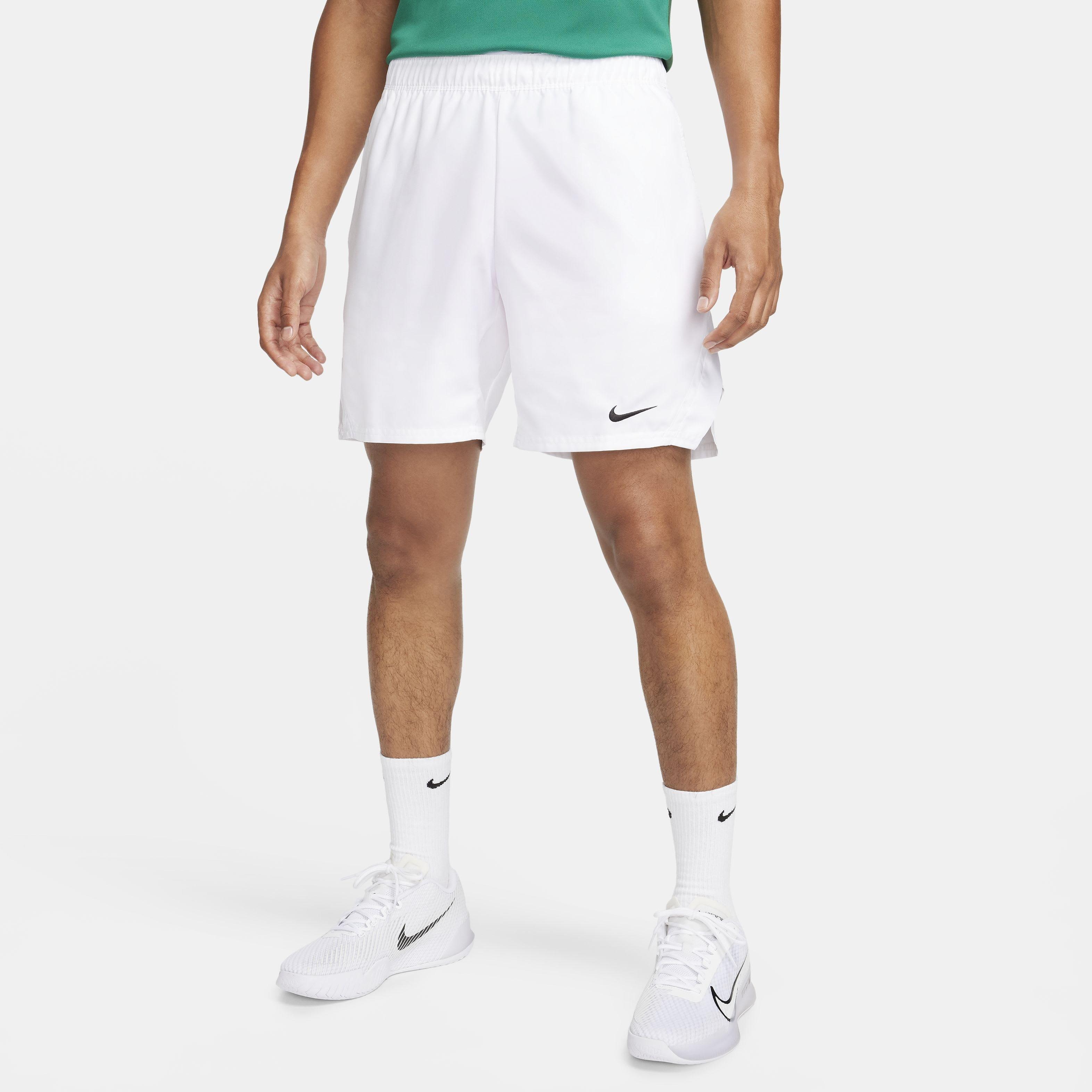 NikeCourt Men's Victory Dri-FIT 7" Tennis Shorts - WHITE Thumbnail View 3