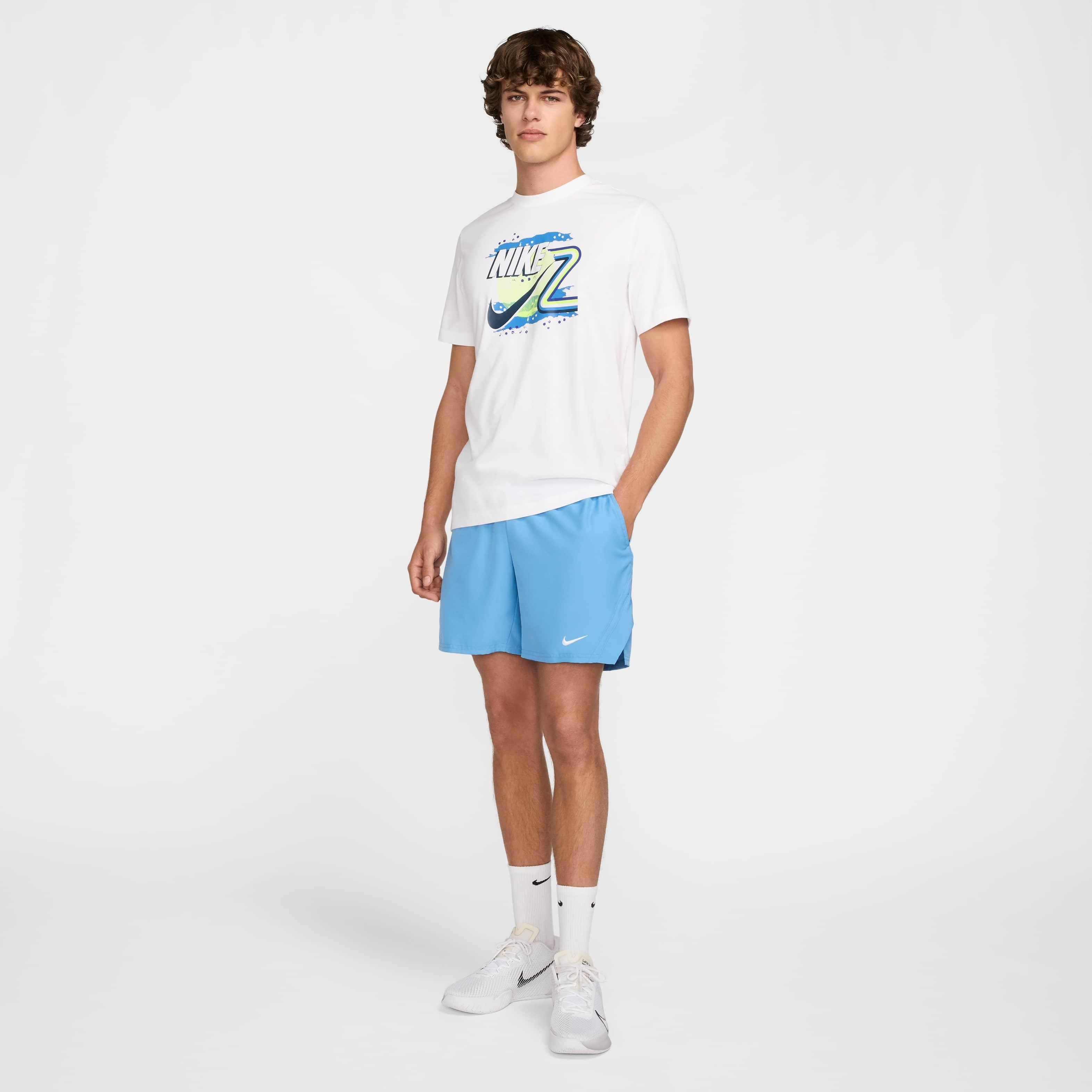 NikeCourt Men's Victory Dri-FIT 7" Tennis Shorts - BLUE Thumbnail View 7