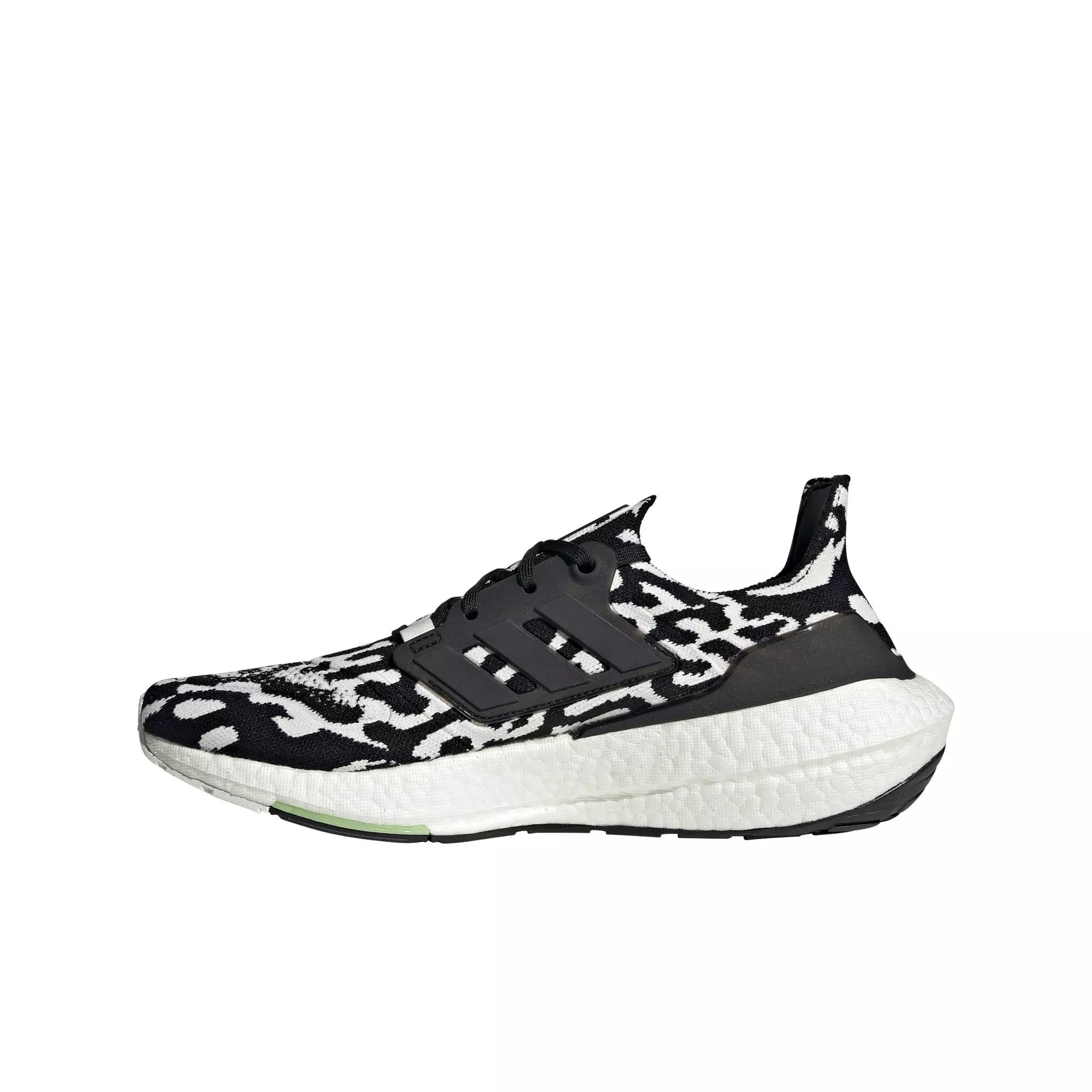 adidas Ultraboost 22 "Core Black/Almost Lime" Men's Running Shoe - BLACK/GREEN