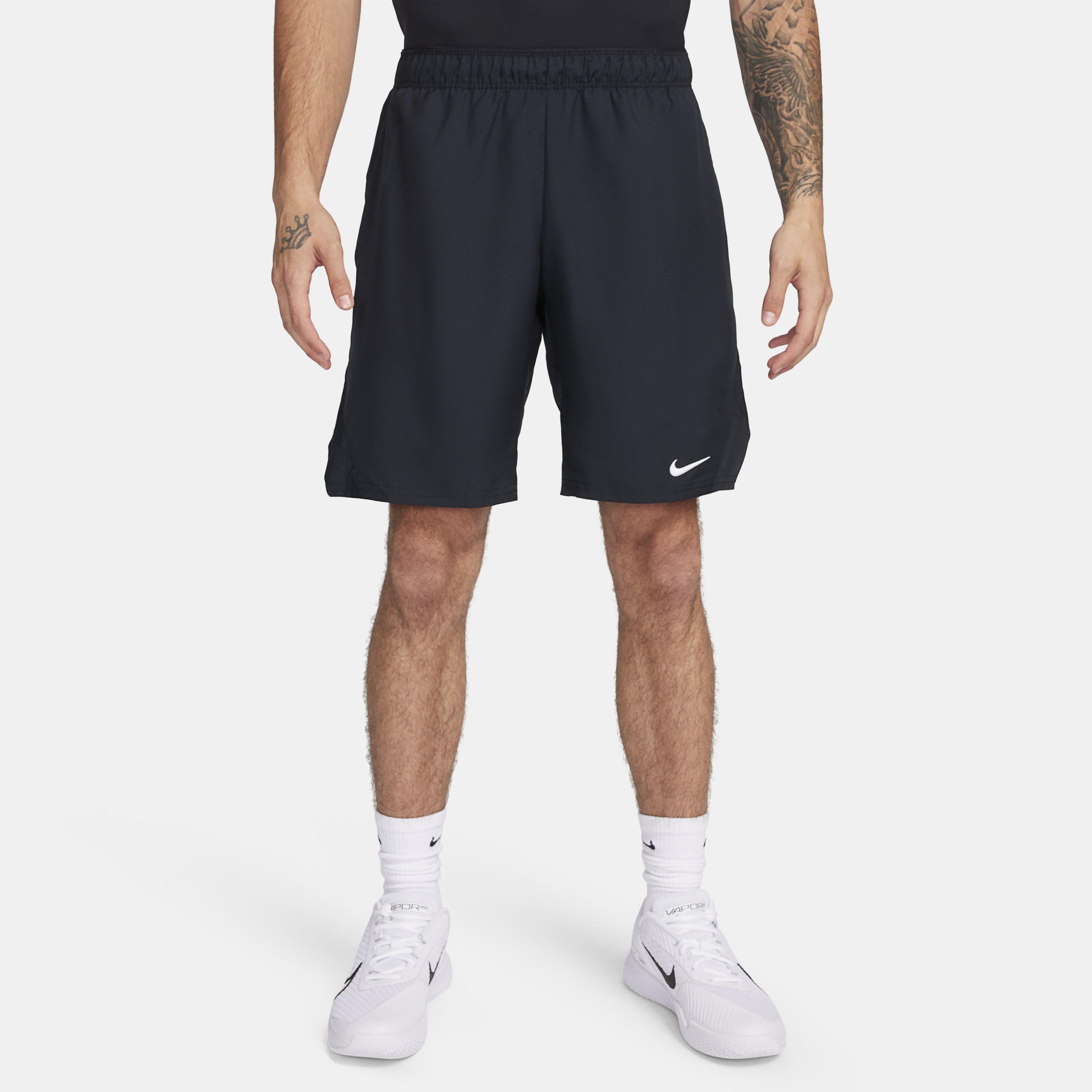 NikeCourt Men's Victory Dri-FIT 9" Tennis Shorts - BLACK Thumbnail View 3