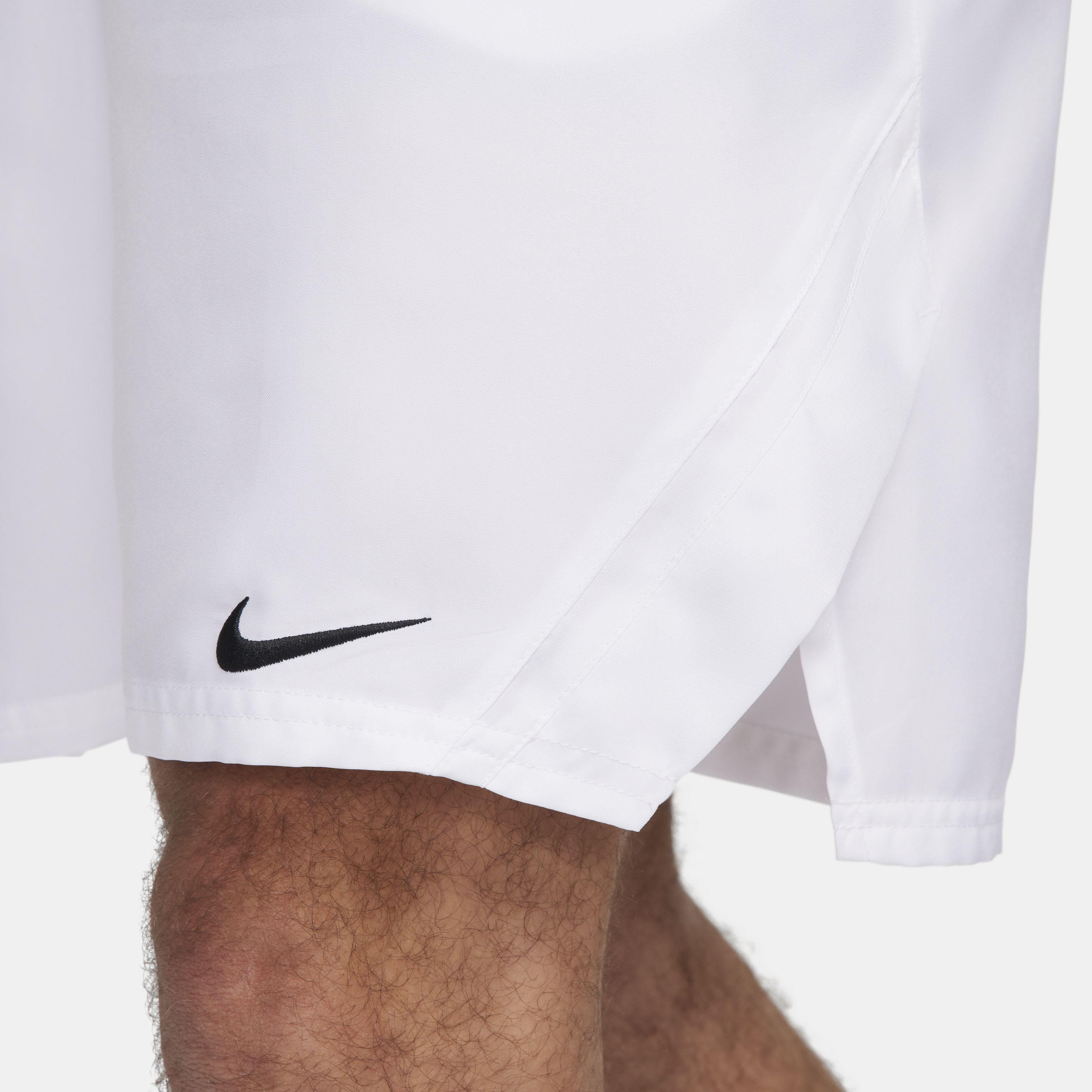NikeCourt Men's Victory Dri-FIT 9" Tennis Shorts - WHITE Thumbnail View 6