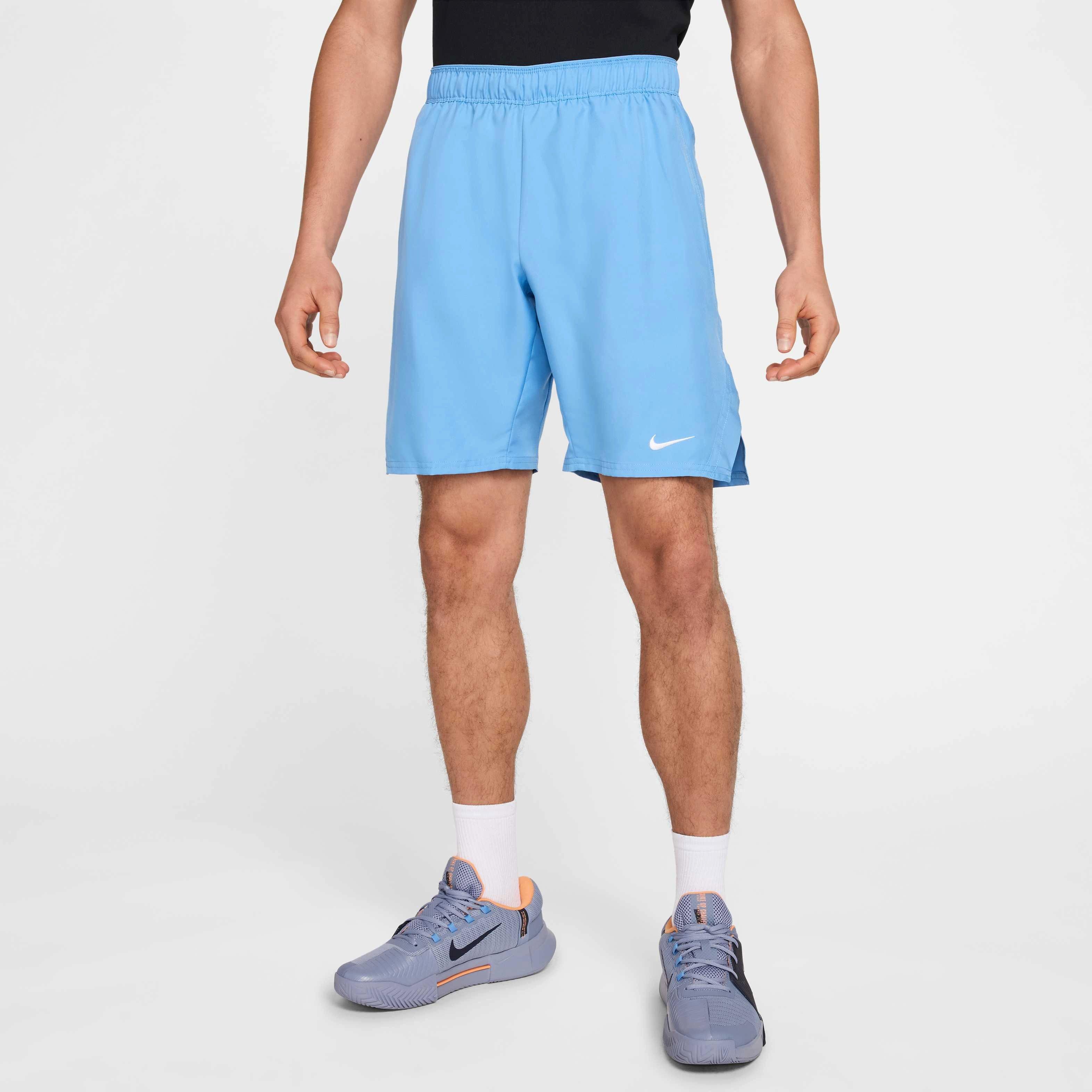 NikeCourt Men's Victory Dri-FIT 9" Tennis Shorts - BLUE Thumbnail View 3