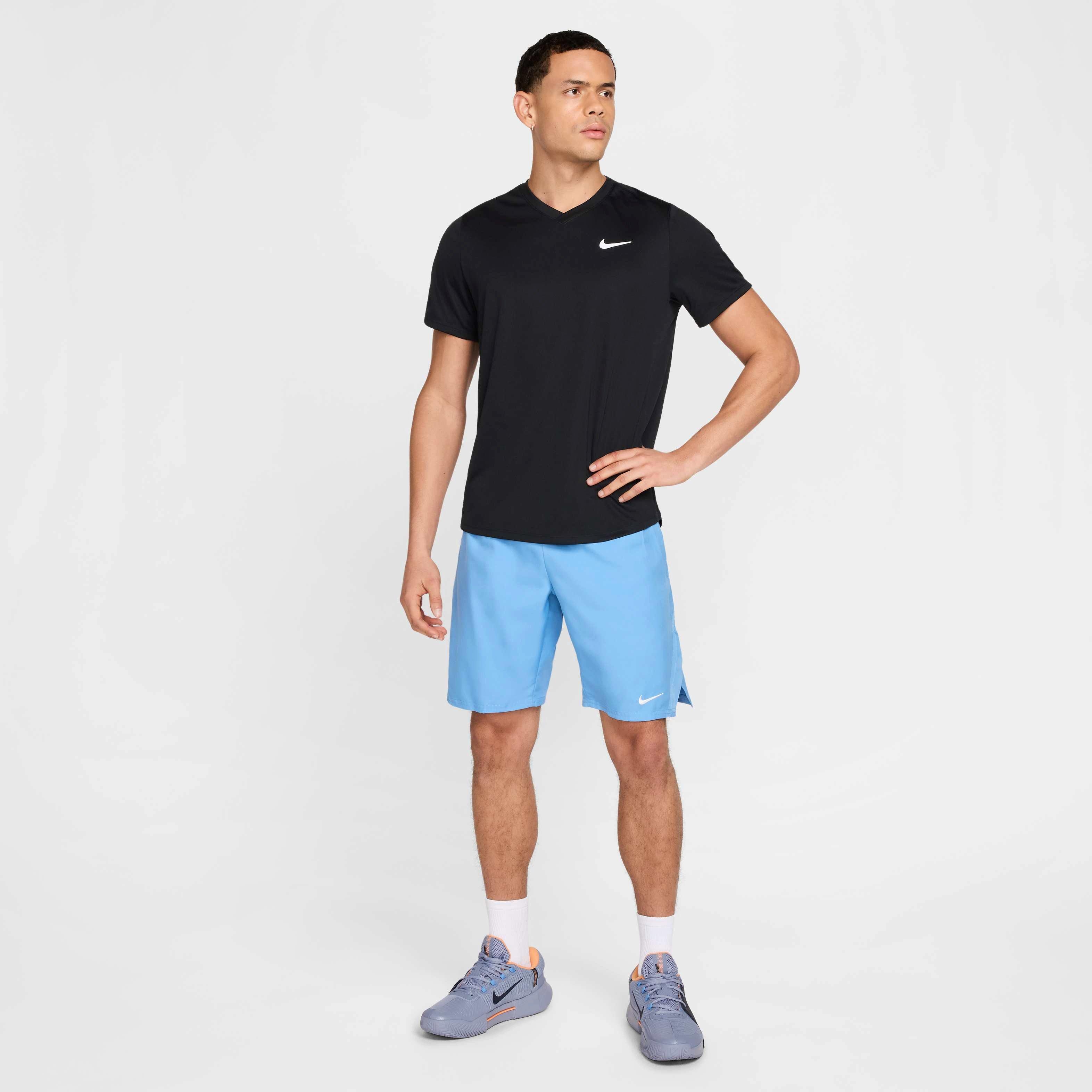 NikeCourt Men's Victory Dri-FIT 9" Tennis Shorts - BLUE Thumbnail View 7